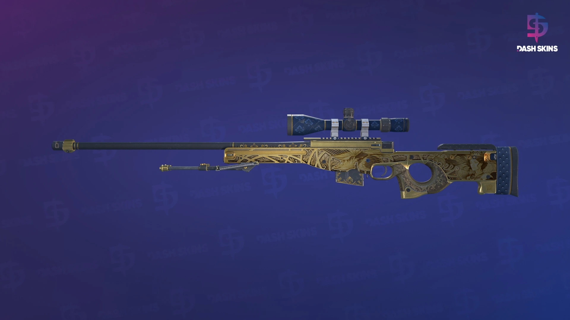 AWP | Queen's Gambit (Well-Worn) Screenshot Playside