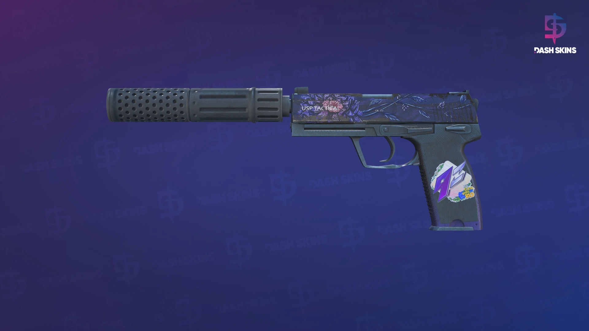 USP-S | Black Lotus (Battle-Scarred) Screenshot Playside