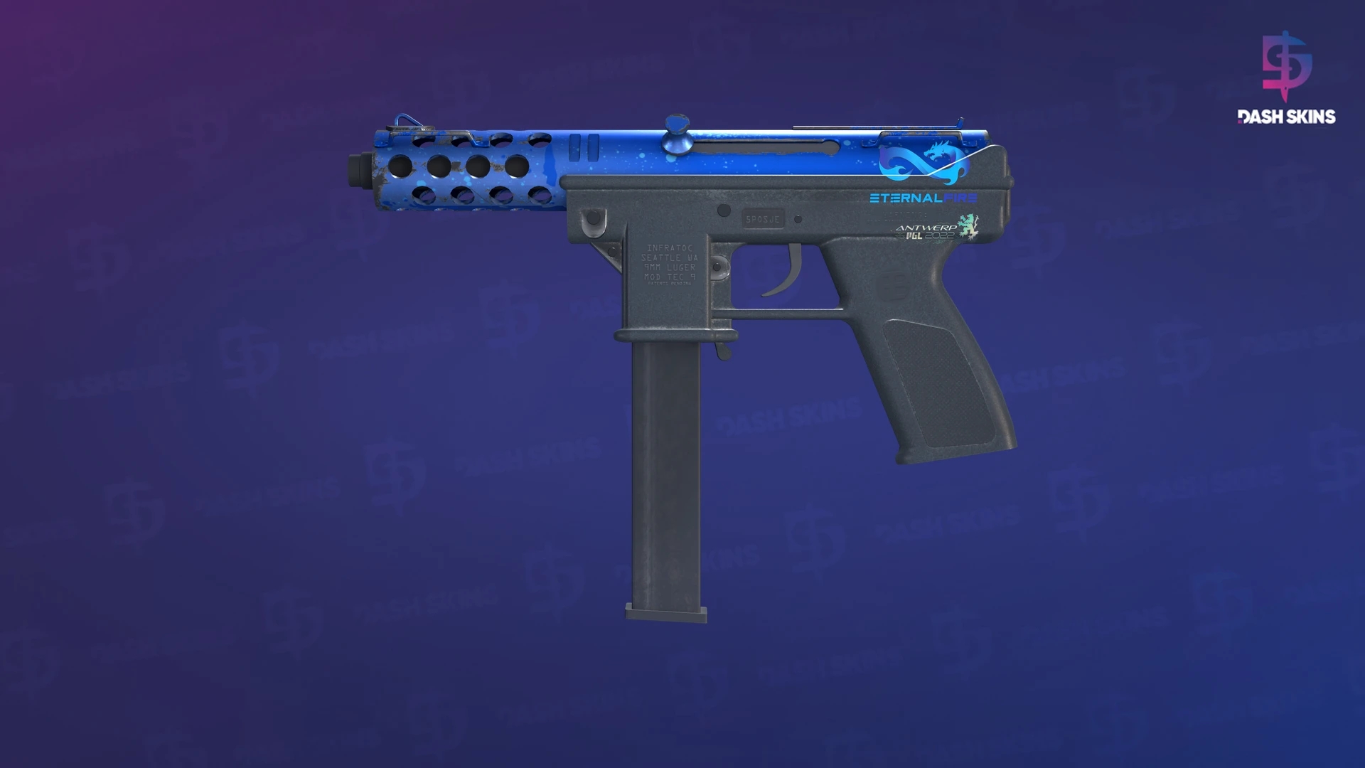 Tec-9 | Ice Cap (Minimal Wear) Screenshot Playside