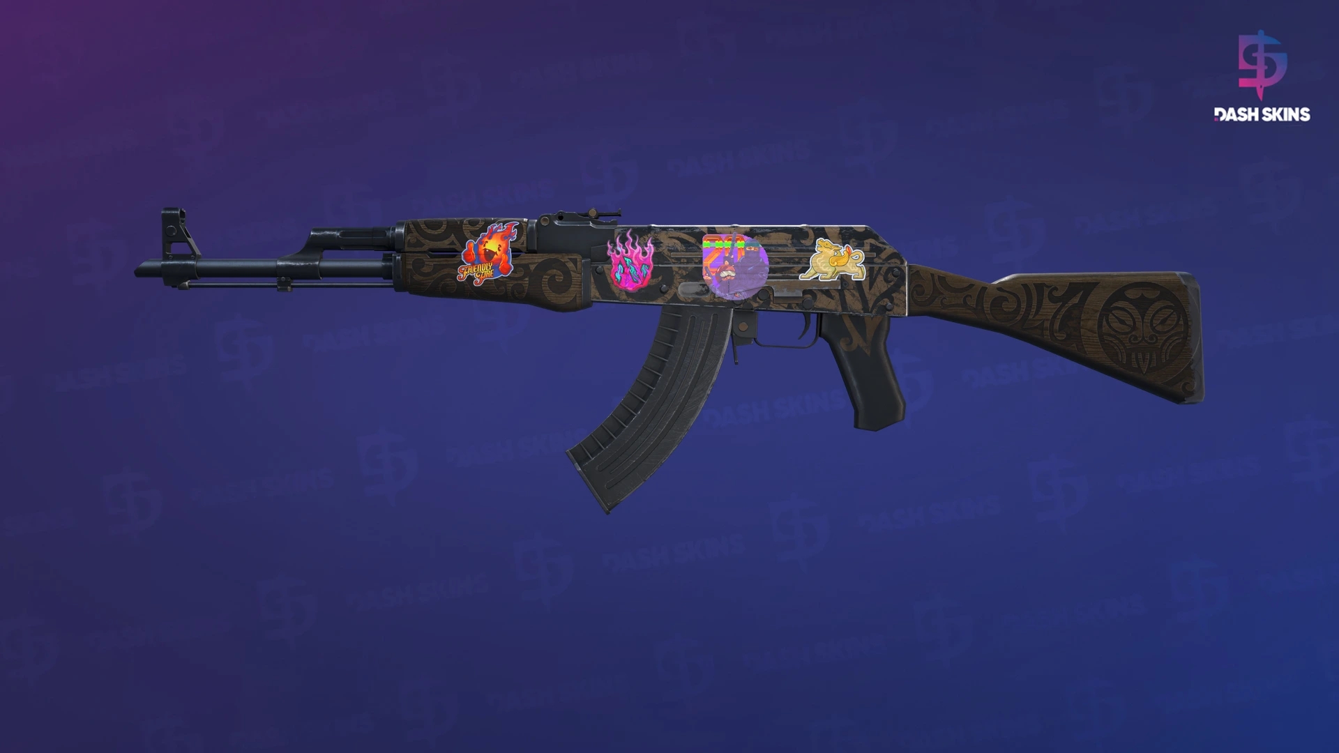 AK-47 | Uncharted (Battle-Scarred) Screenshot Playside