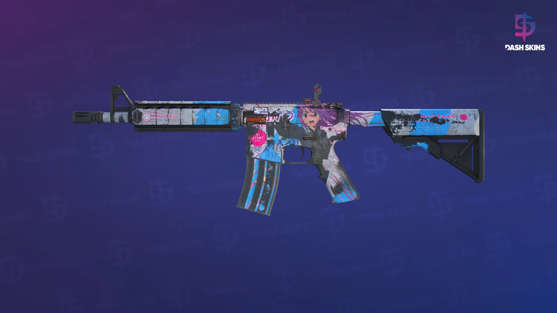 StatTrak™ M4A4 | Temukau (Battle-Scarred) Screenshot Playside