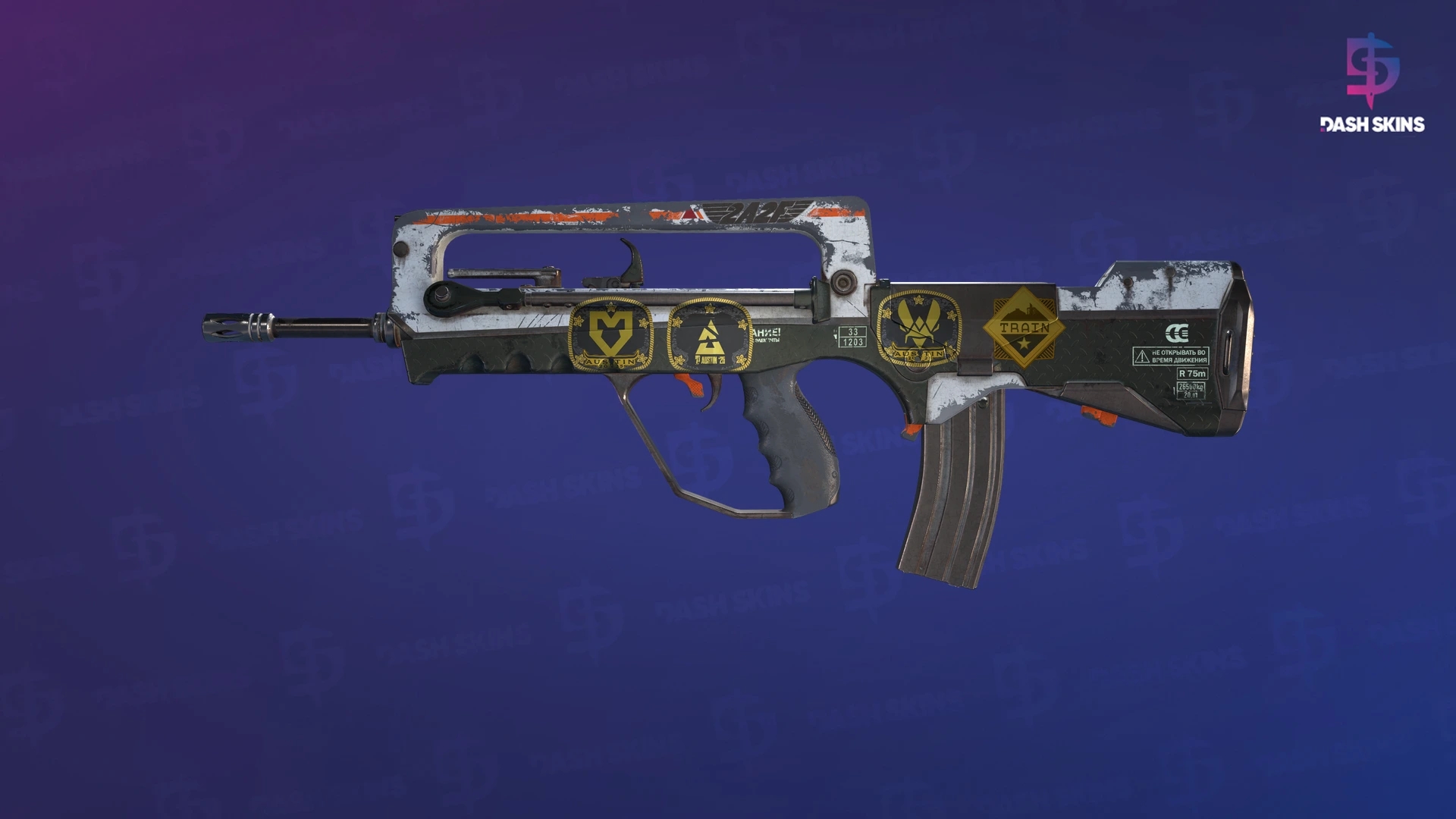 Souvenir FAMAS | 2A2F (Battle-Scarred) Screenshot Playside