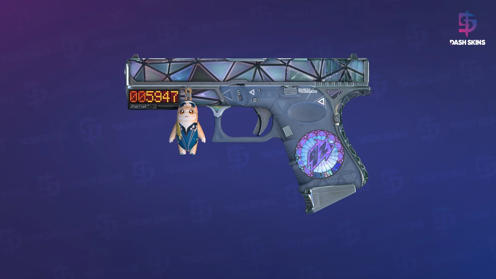 StatTrak™ Glock-18 | Mirror Mosaic (Minimal Wear) Screenshot Playside