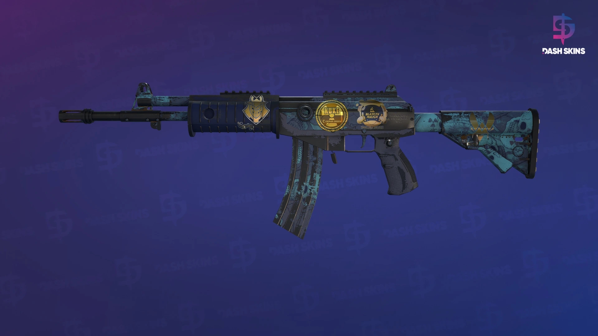 Souvenir Galil AR | Cold Fusion (Battle-Scarred) Screenshot Playside