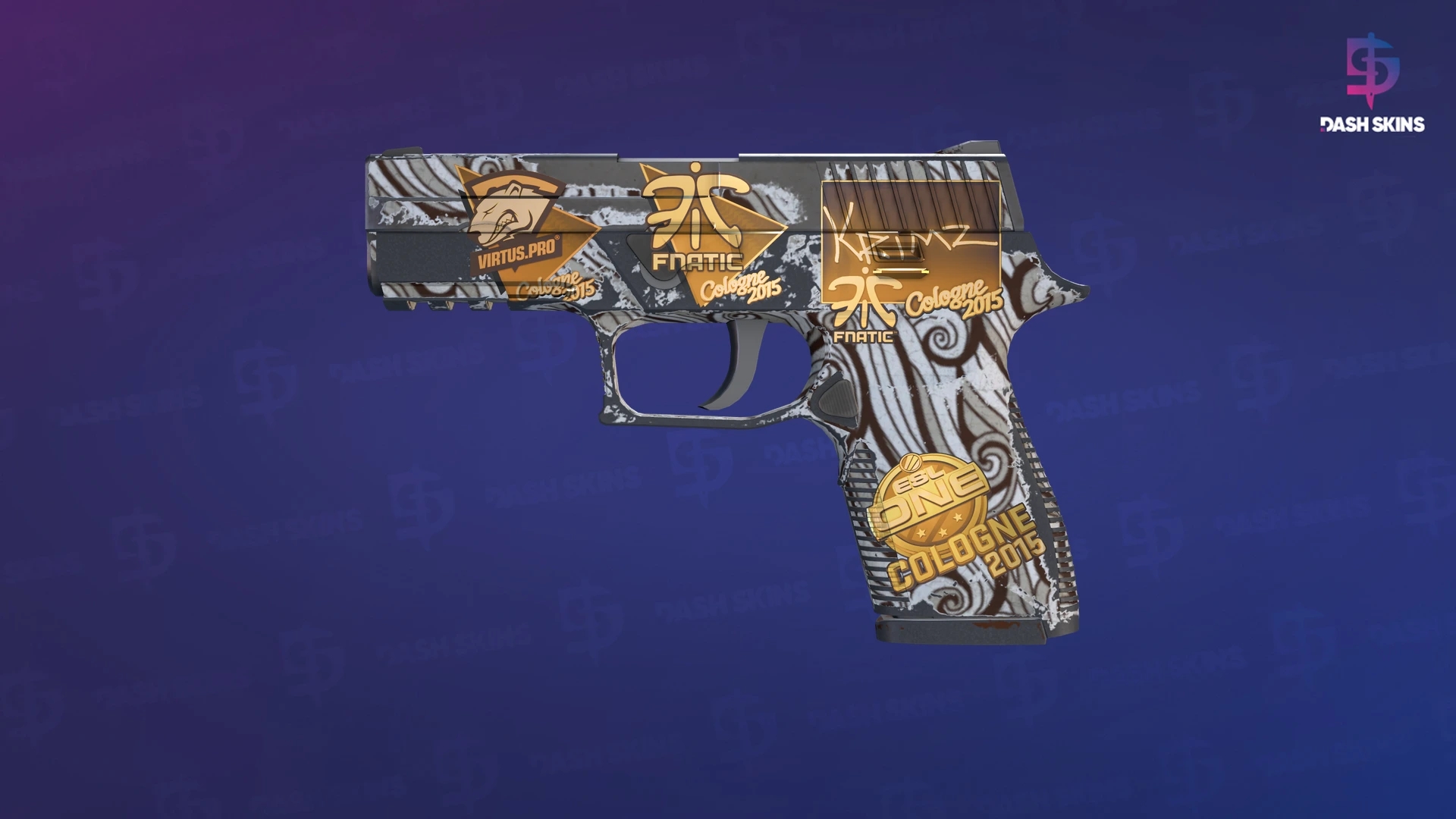 Souvenir P250 | Gunsmoke (Well-Worn) Screenshot Playside