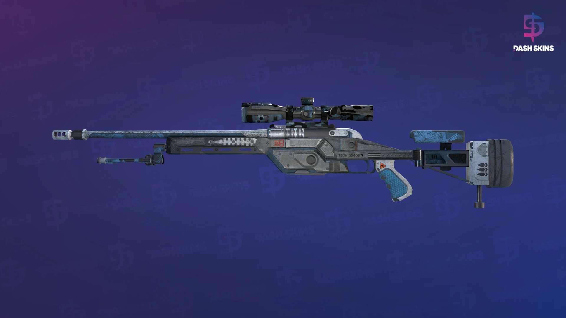 SSG 08 | Ghost Crusader (Battle-Scarred) Screenshot Playside