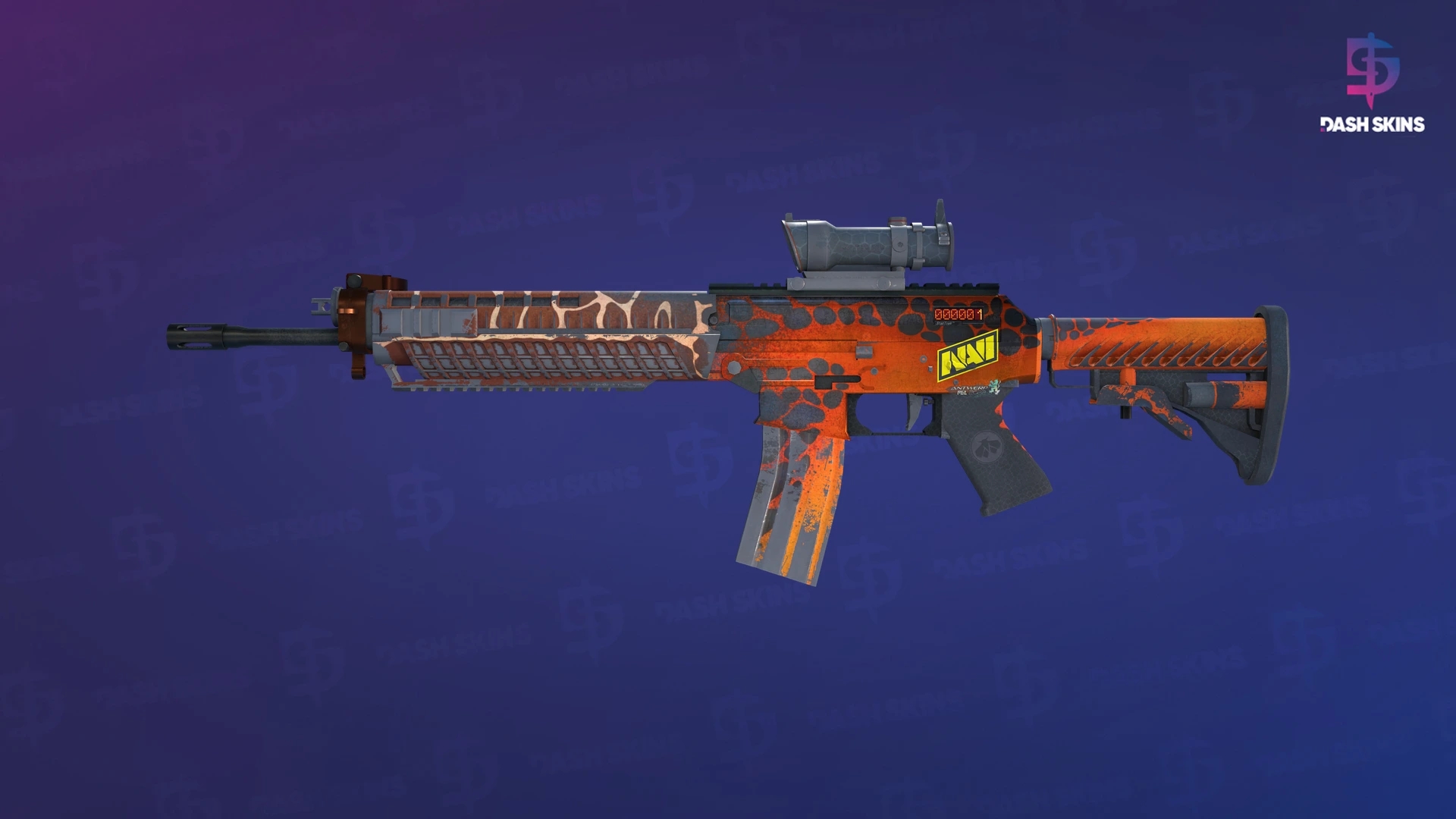 StatTrak™ SG 553 | Tiger Moth (Well-Worn) Screenshot Playside