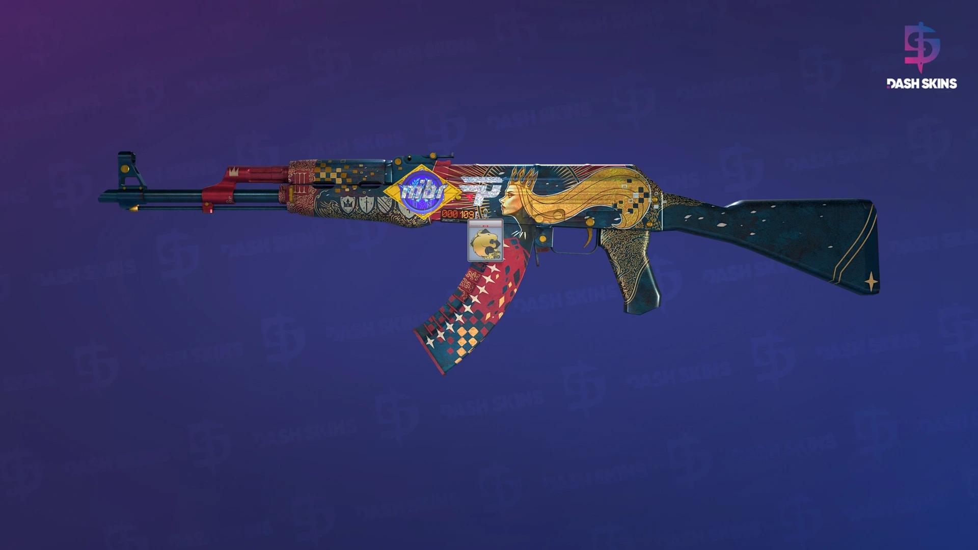 StatTrak™ AK-47 | The Empress (Well-Worn) Screenshot Playside