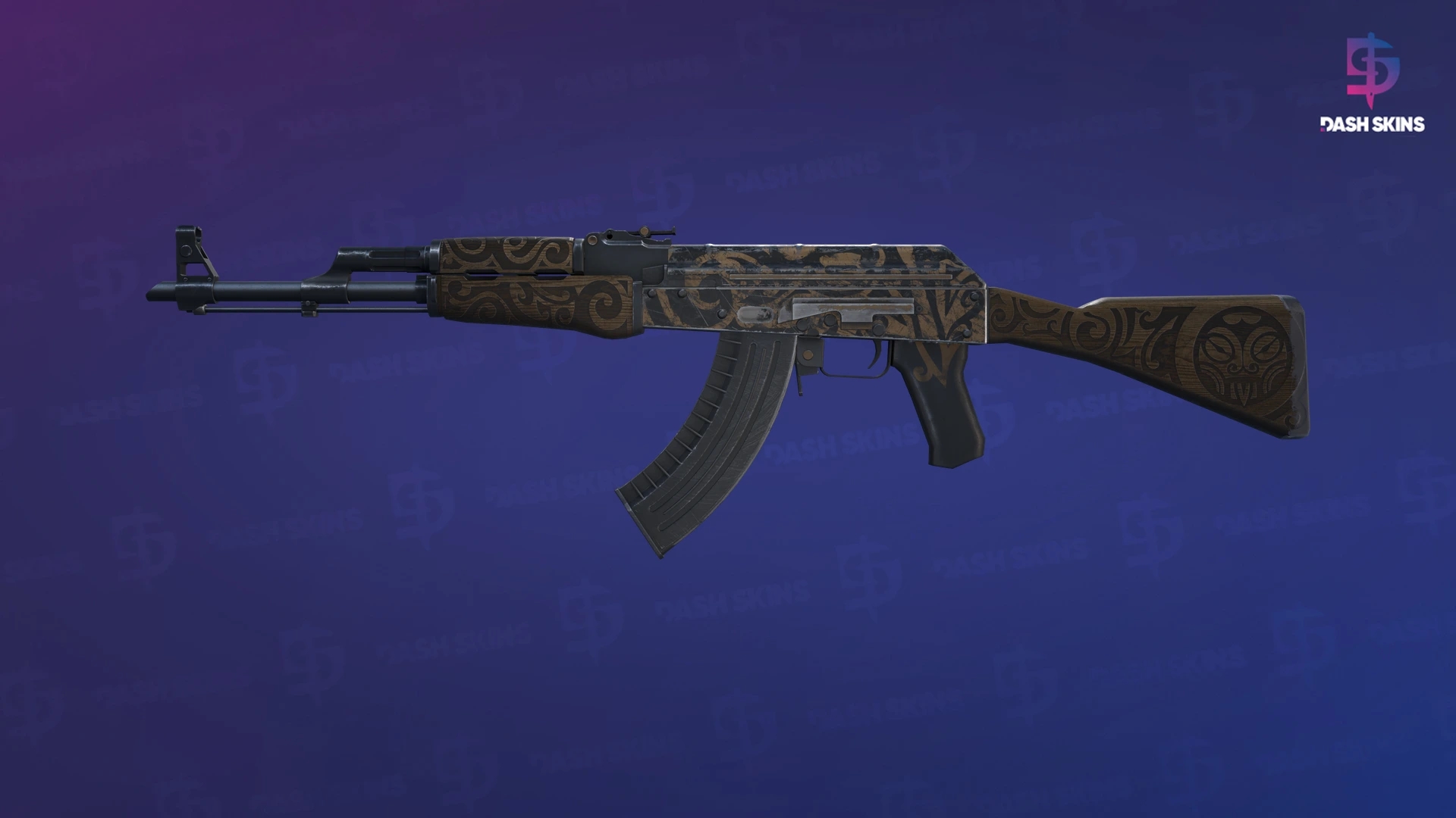 AK-47 | Uncharted (Battle-Scarred) Screenshot Playside