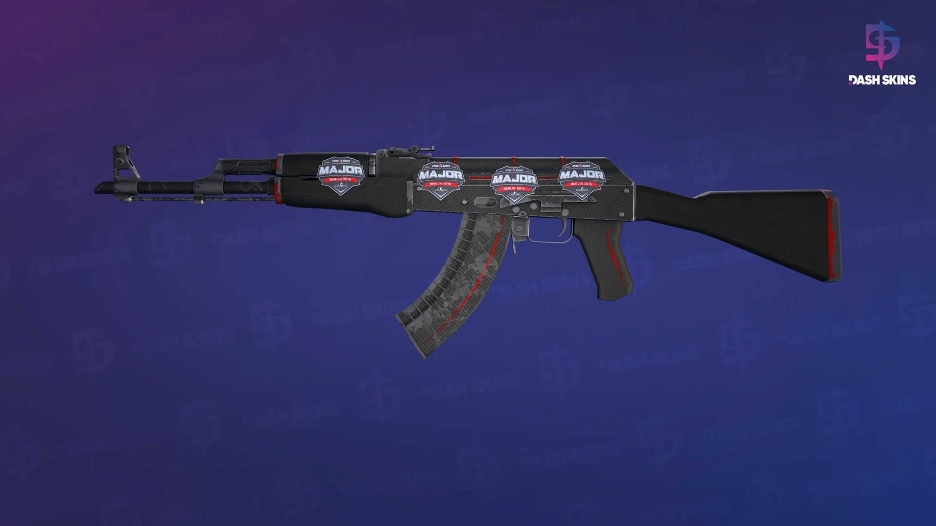 AK-47 | Redline (Well-Worn) Screenshot Playside