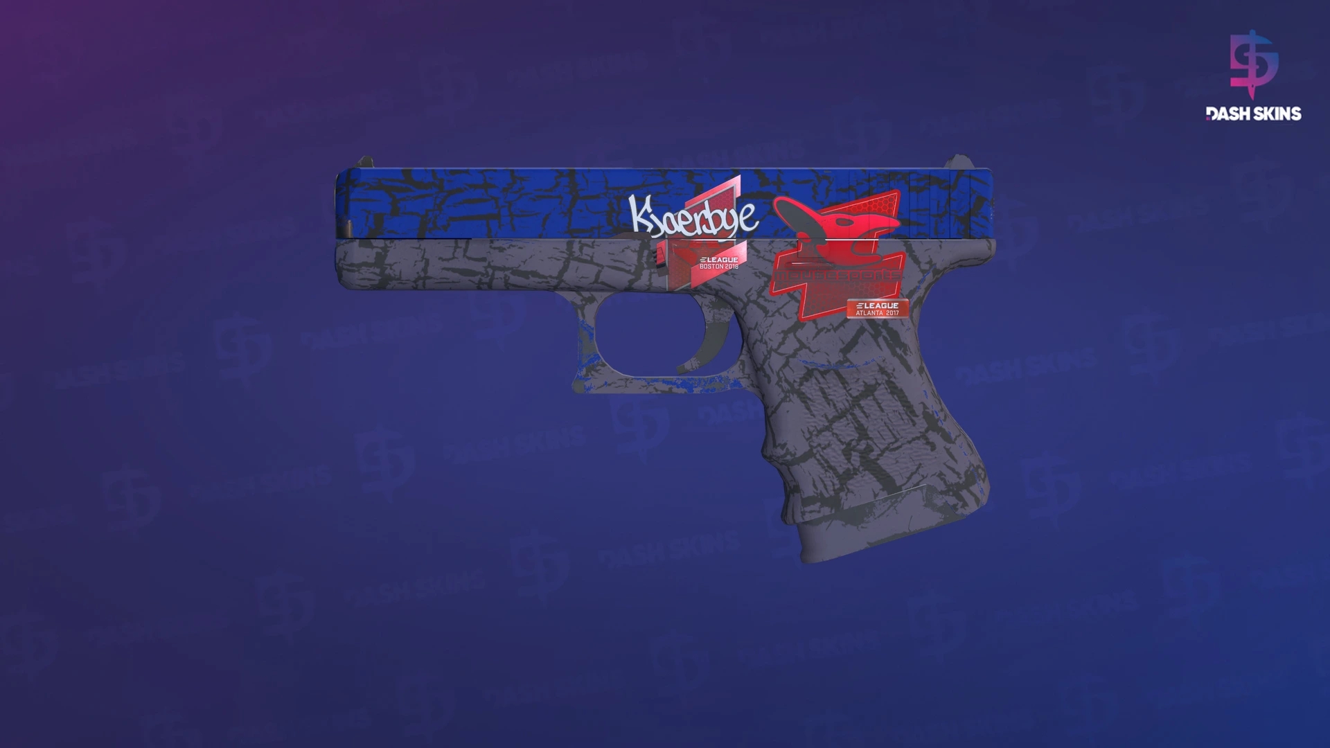 Glock-18 | Blue Fissure (Minimal Wear) Screenshot Playside