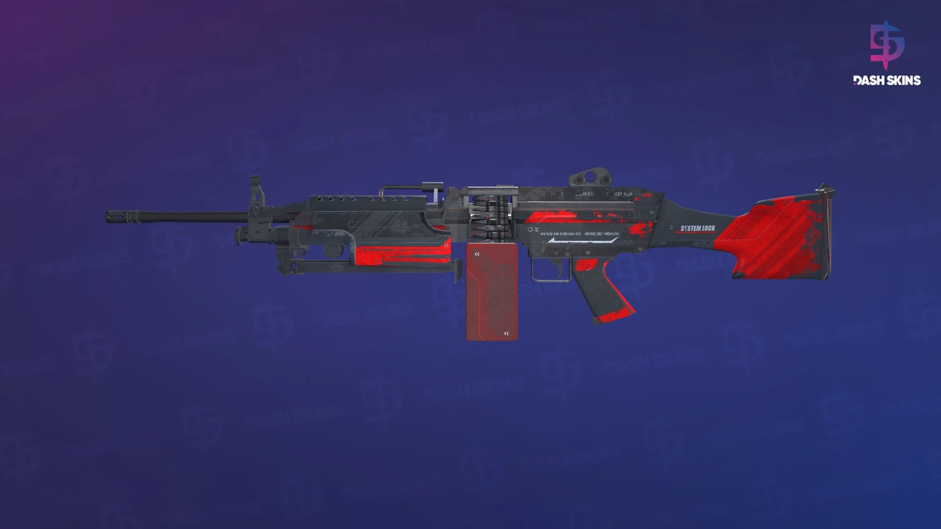 M249 | System Lock (Battle-Scarred) Screenshot Playside