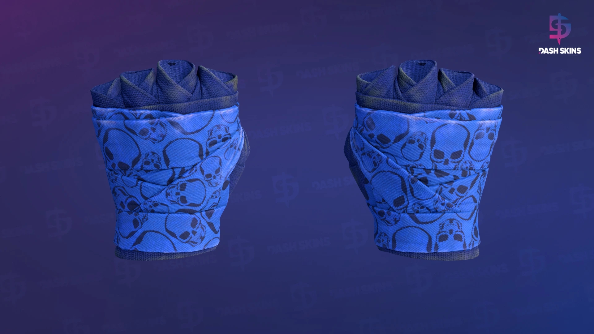 ★ Hand Wraps | Cobalt Skulls (Field-Tested) Screenshot Playside