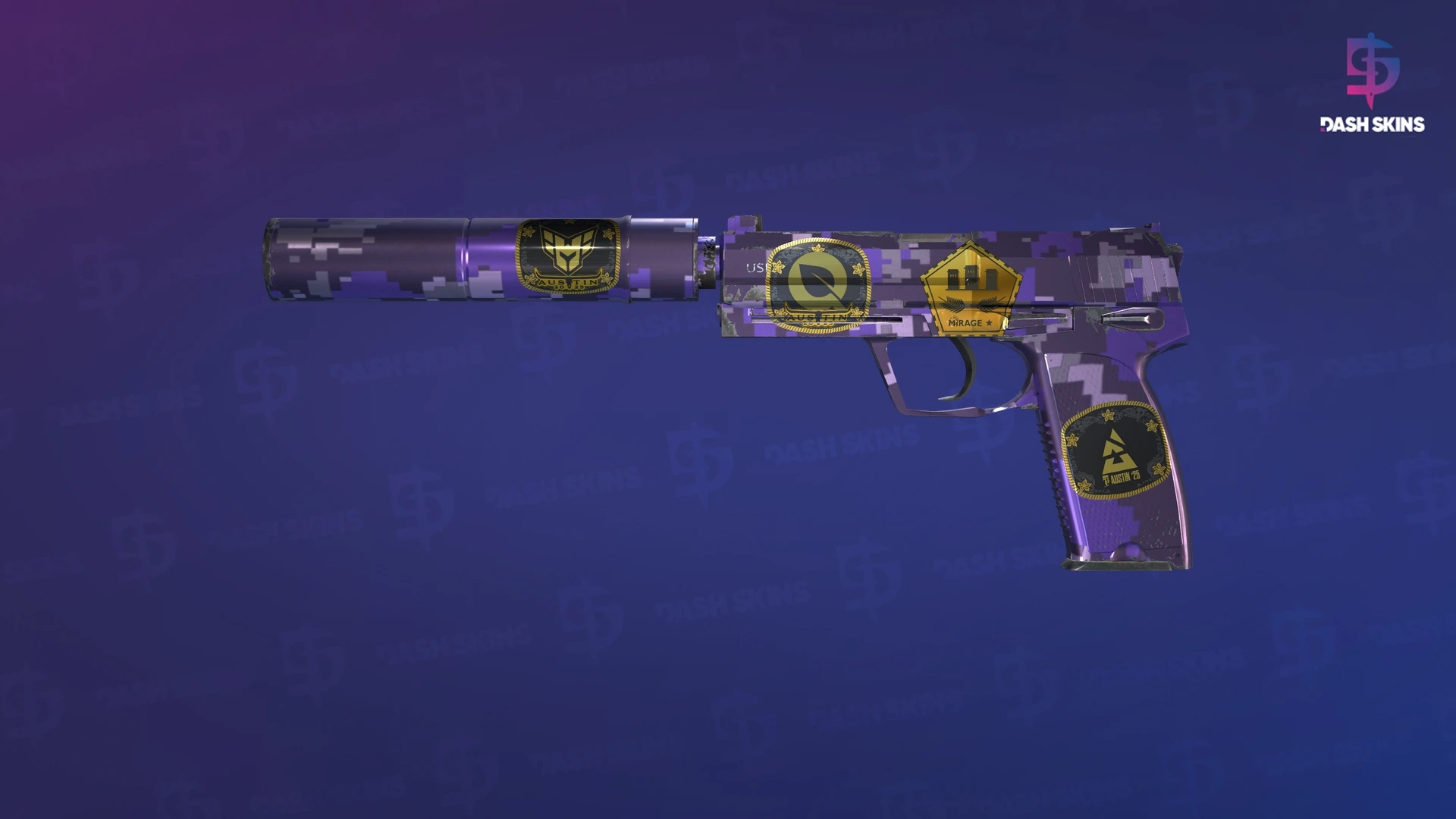 Souvenir USP-S | Purple DDPAT (Minimal Wear) Screenshot Playside