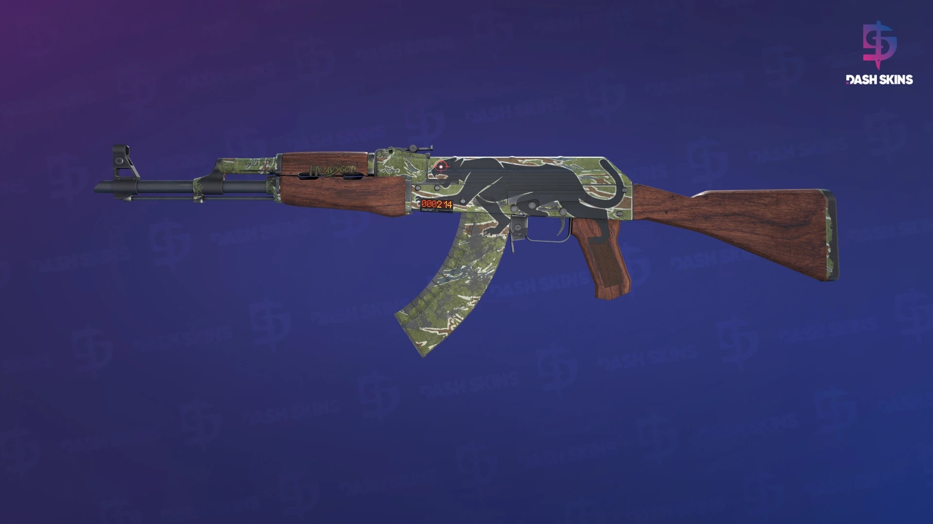 StatTrak™ AK-47 | Jaguar (Well-Worn) Screenshot Playside