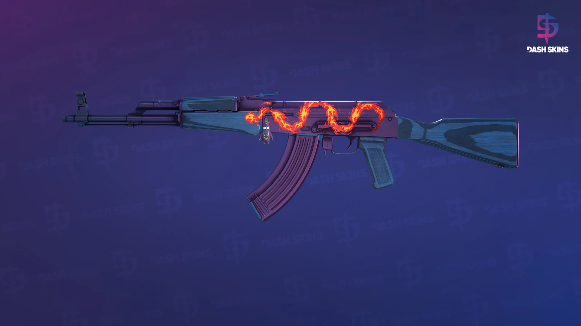 AK-47 | Midnight Laminate (Minimal Wear) Screenshot Playside