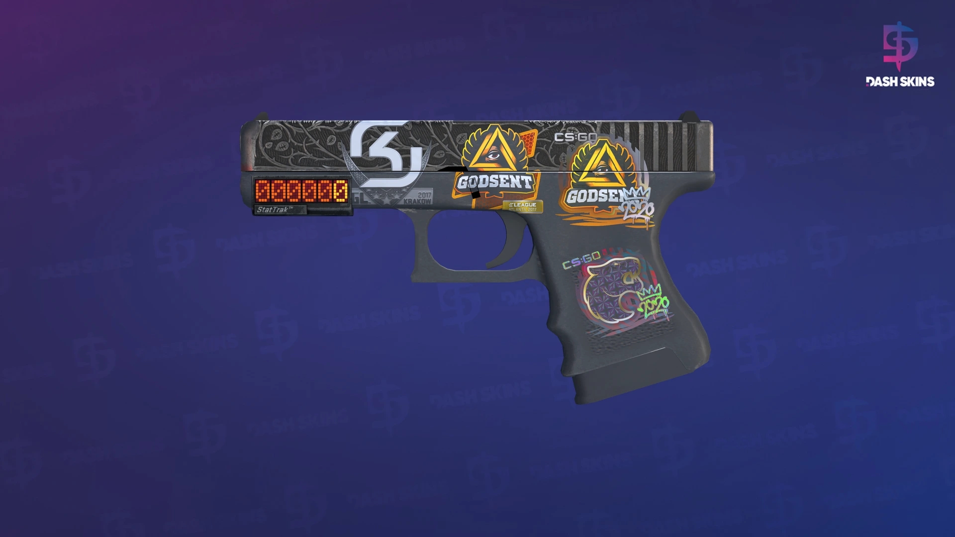 StatTrak™ Glock-18 | Ironwork (Battle-Scarred) Screenshot Playside