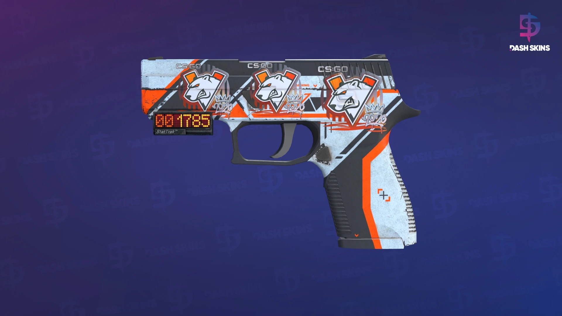 StatTrak™ P250 | Asiimov (Battle-Scarred) Screenshot Playside