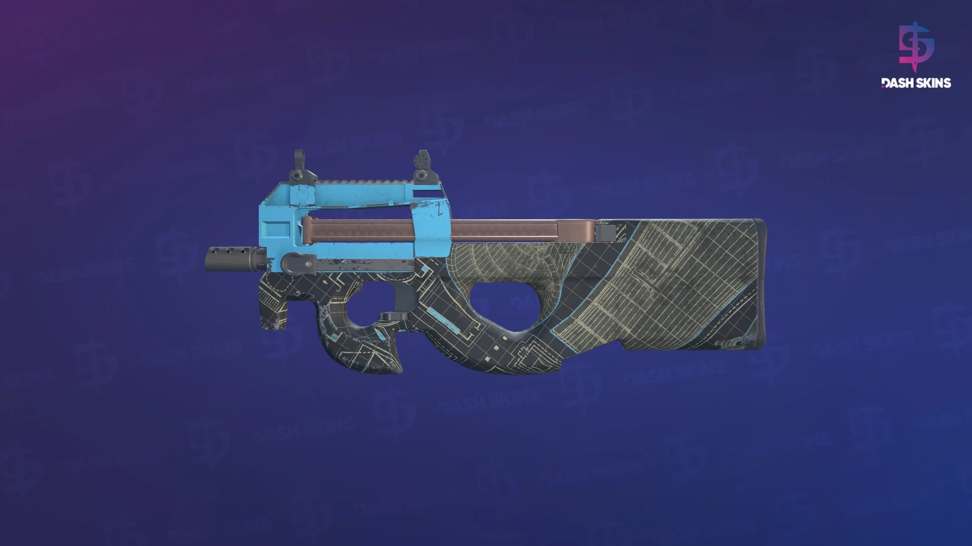 P90 | Facility Negative (Minimal Wear) Screenshot Playside