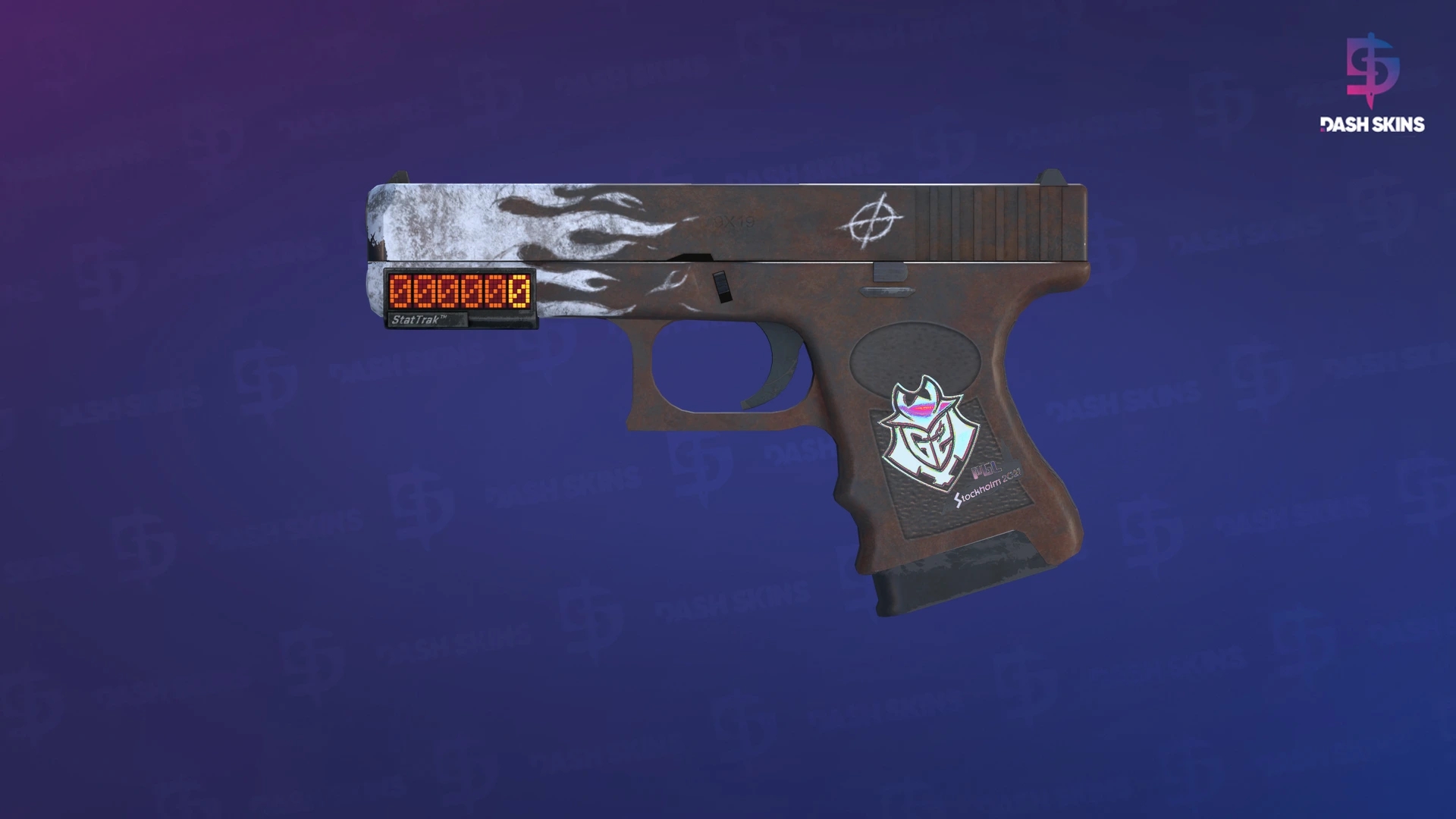StatTrak™ Glock-18 | Oxide Blaze (Minimal Wear) Screenshot Playside