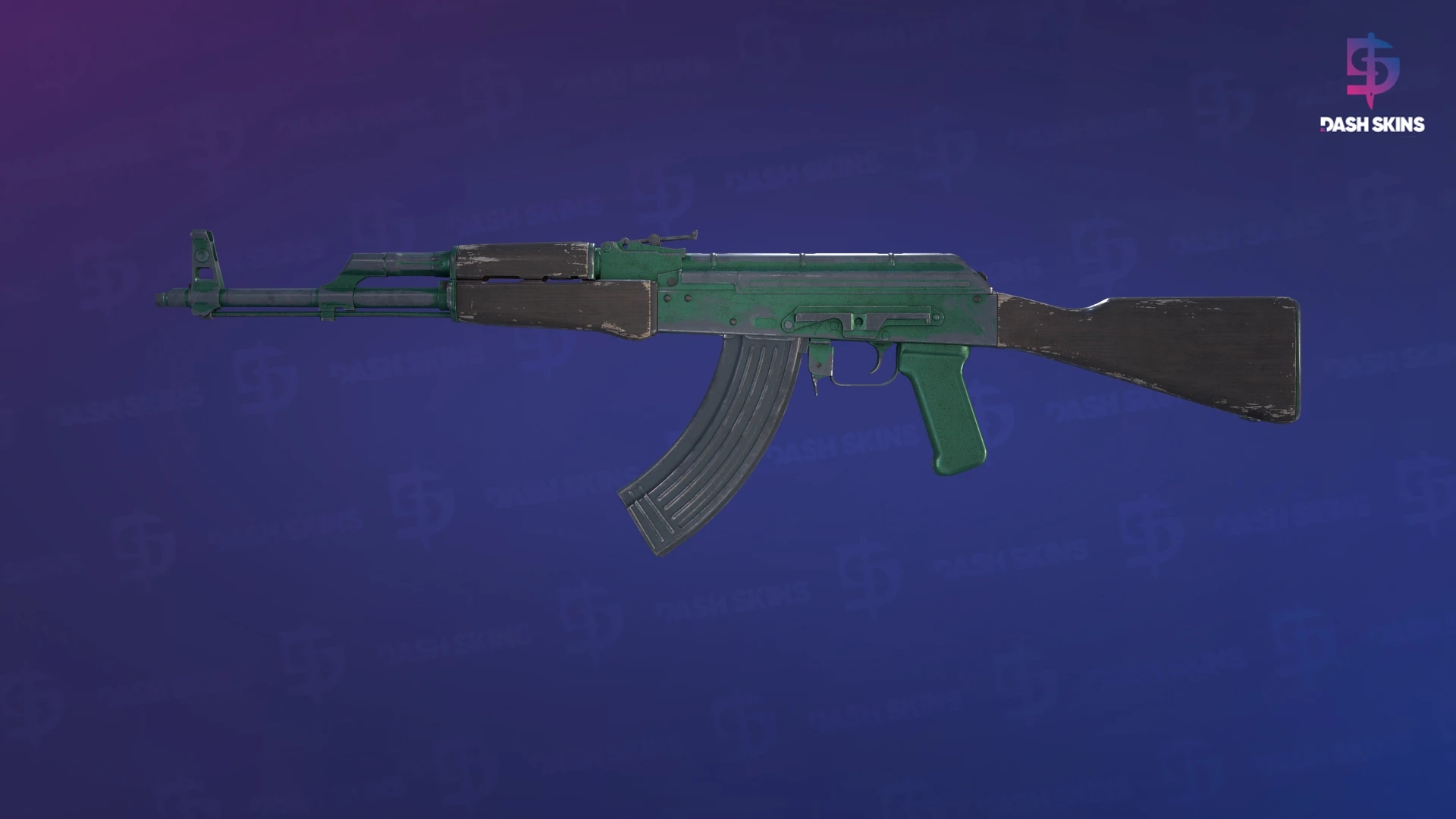 AK-47 | Wintergreen (Battle-Scarred) Screenshot Playside