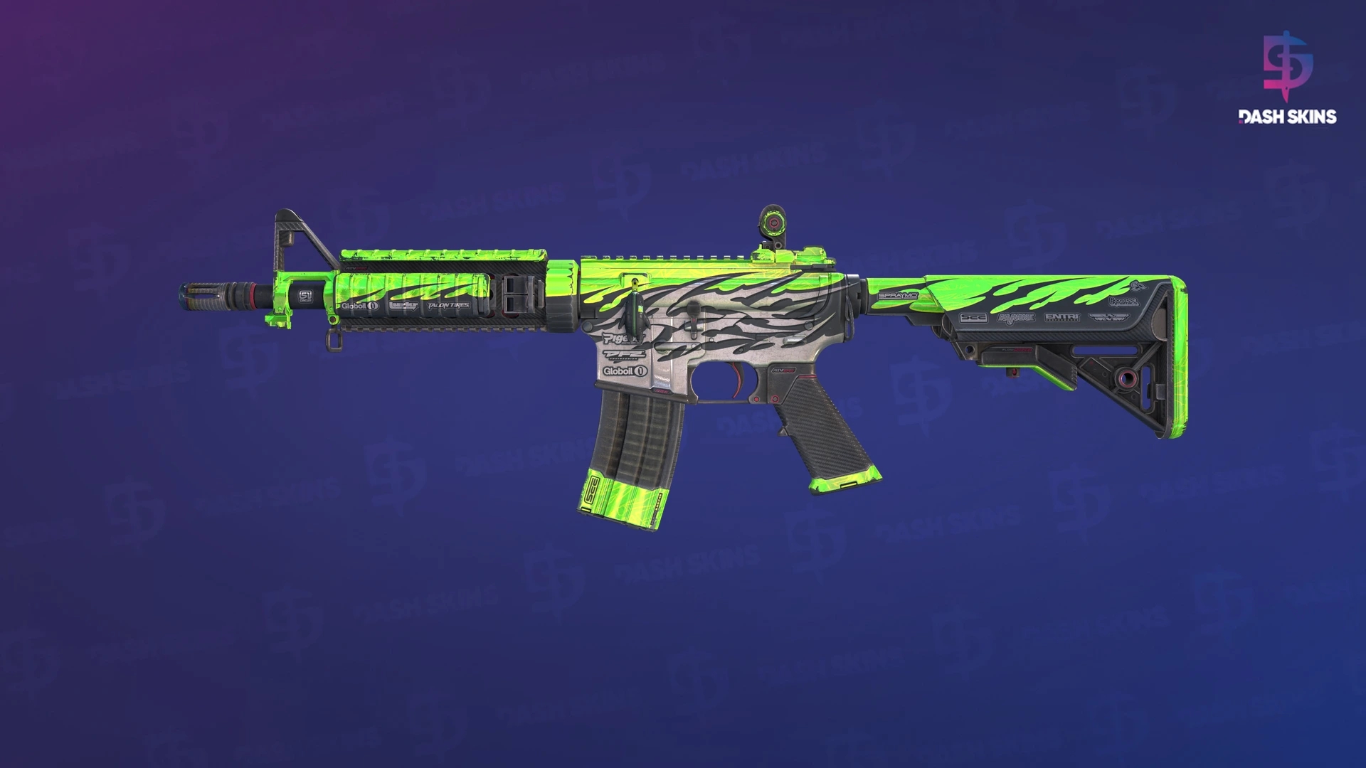 M4A4 | Full Throttle (Well-Worn) Screenshot Playside