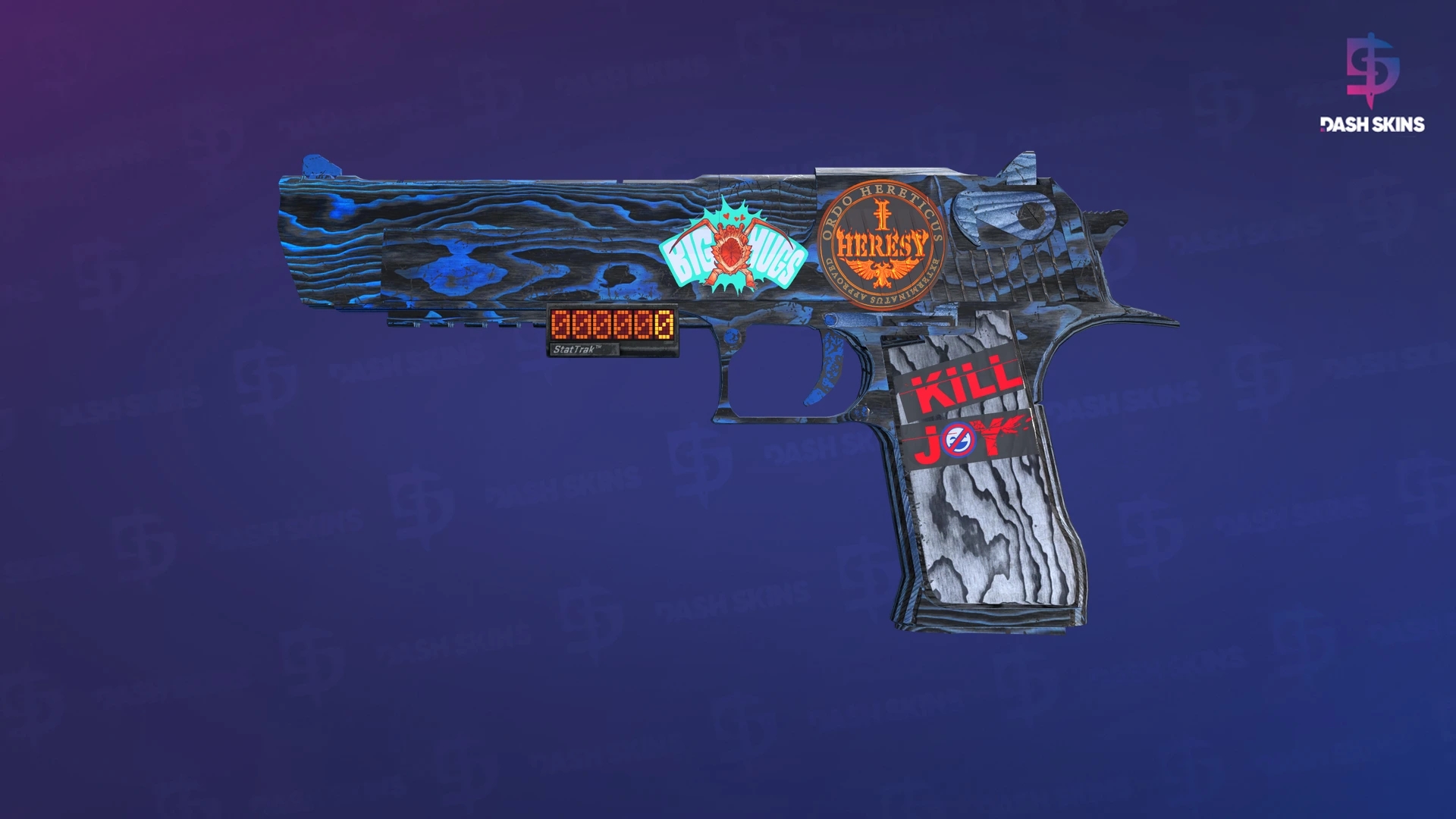 StatTrak™ Desert Eagle | Blue Ply (Well-Worn) Screenshot Playside