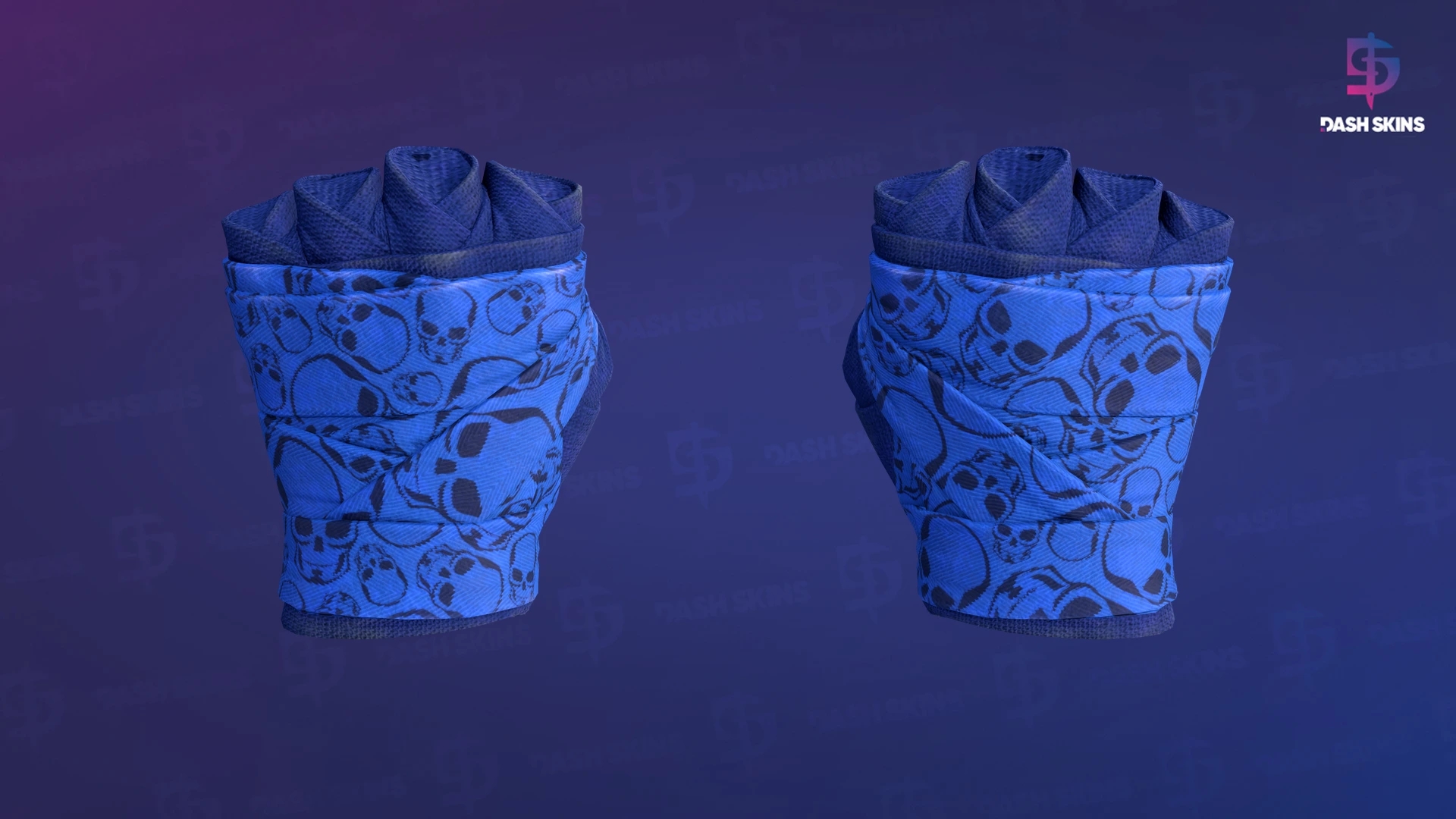 ★ Hand Wraps | Cobalt Skulls (Field-Tested) Screenshot Playside