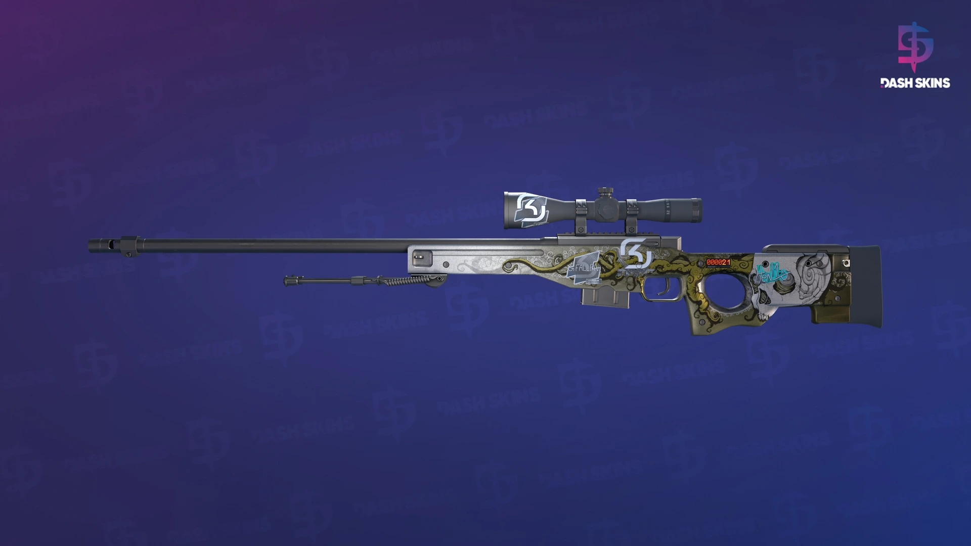 StatTrak™ AWP | Worm God (Minimal Wear) Screenshot Playside