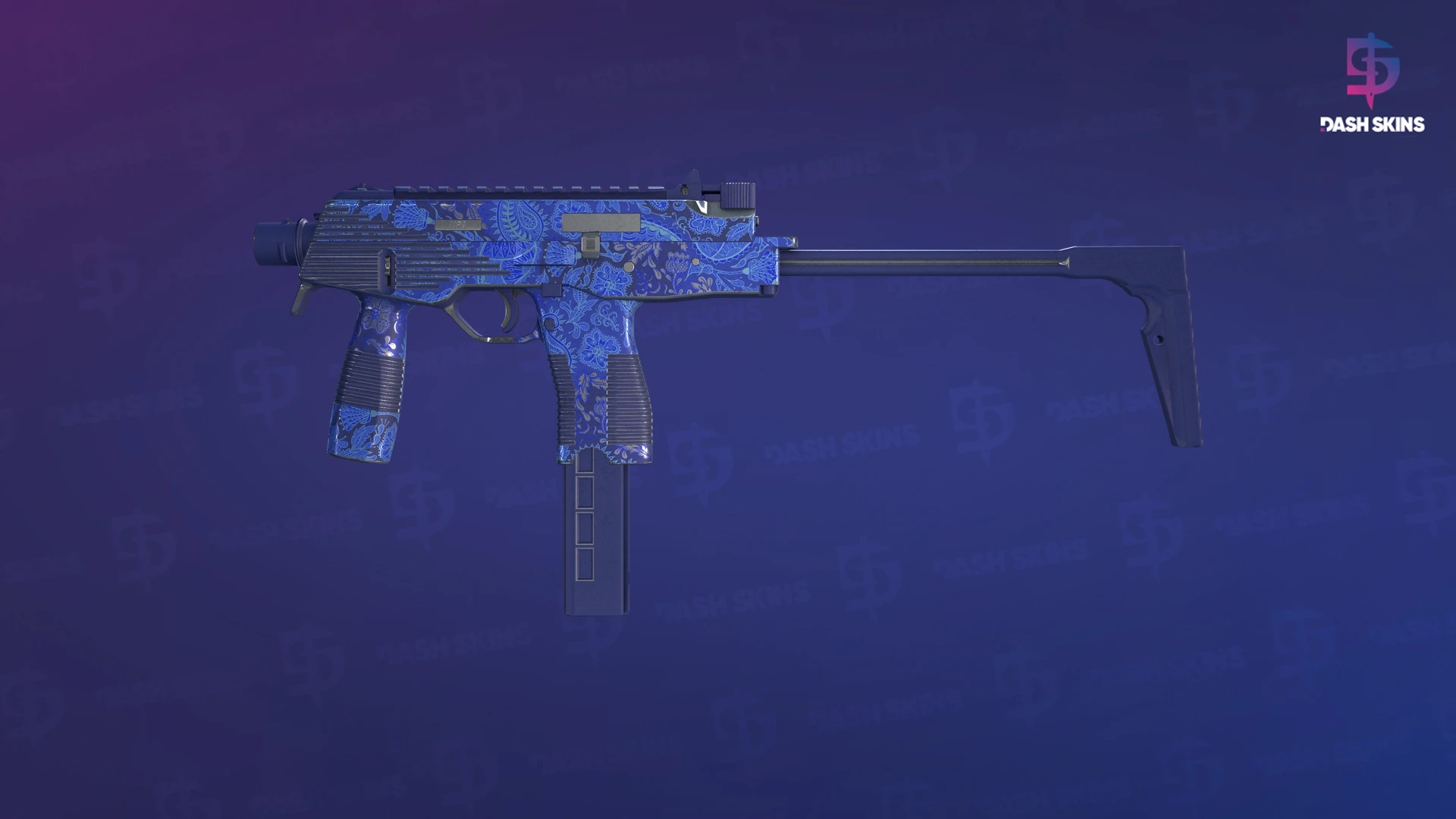 MP9 | Cobalt Paisley (Field-Tested) Screenshot Playside