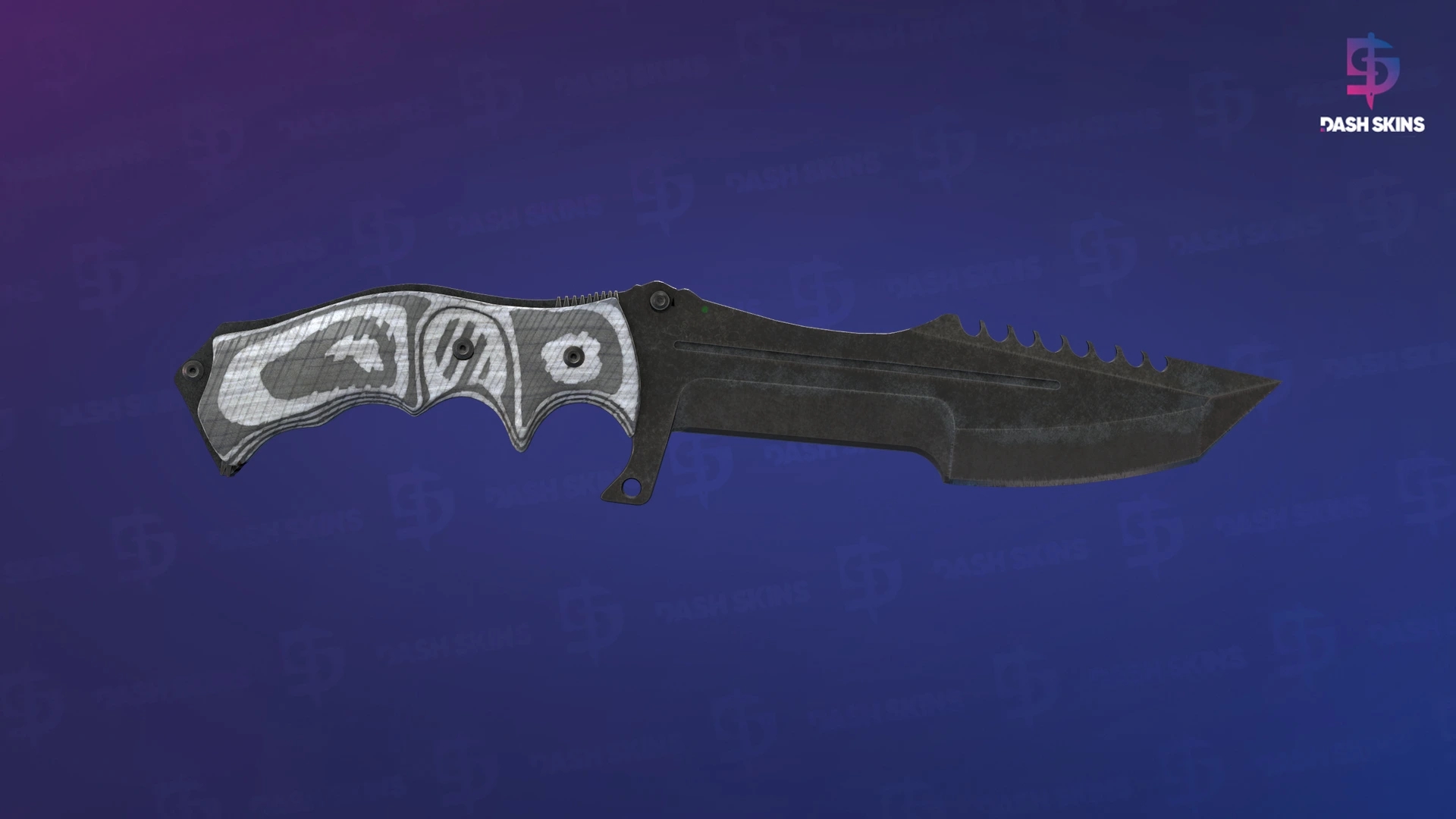 ★ Huntsman Knife | Black Laminate (Battle-Scarred) Screenshot Playside