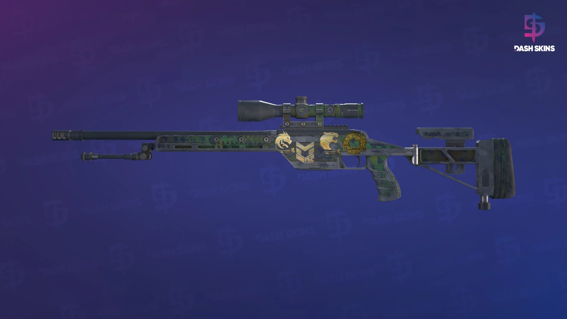 Souvenir SSG 08 | Jungle Dashed (Battle-Scarred) Screenshot Playside