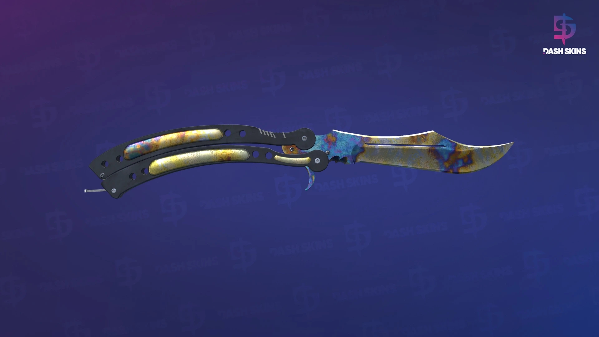 ★ Butterfly Knife | Case Hardened (Well-Worn) Screenshot Playside