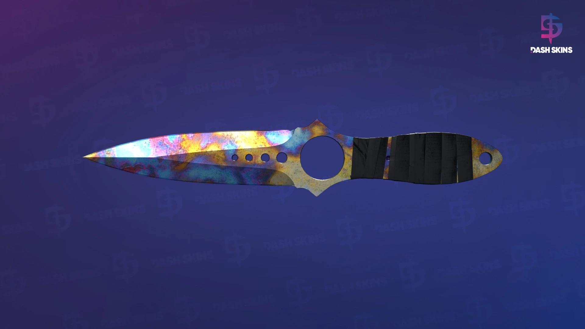 ★ Skeleton Knife | Case Hardened (Well-Worn) Screenshot Playside