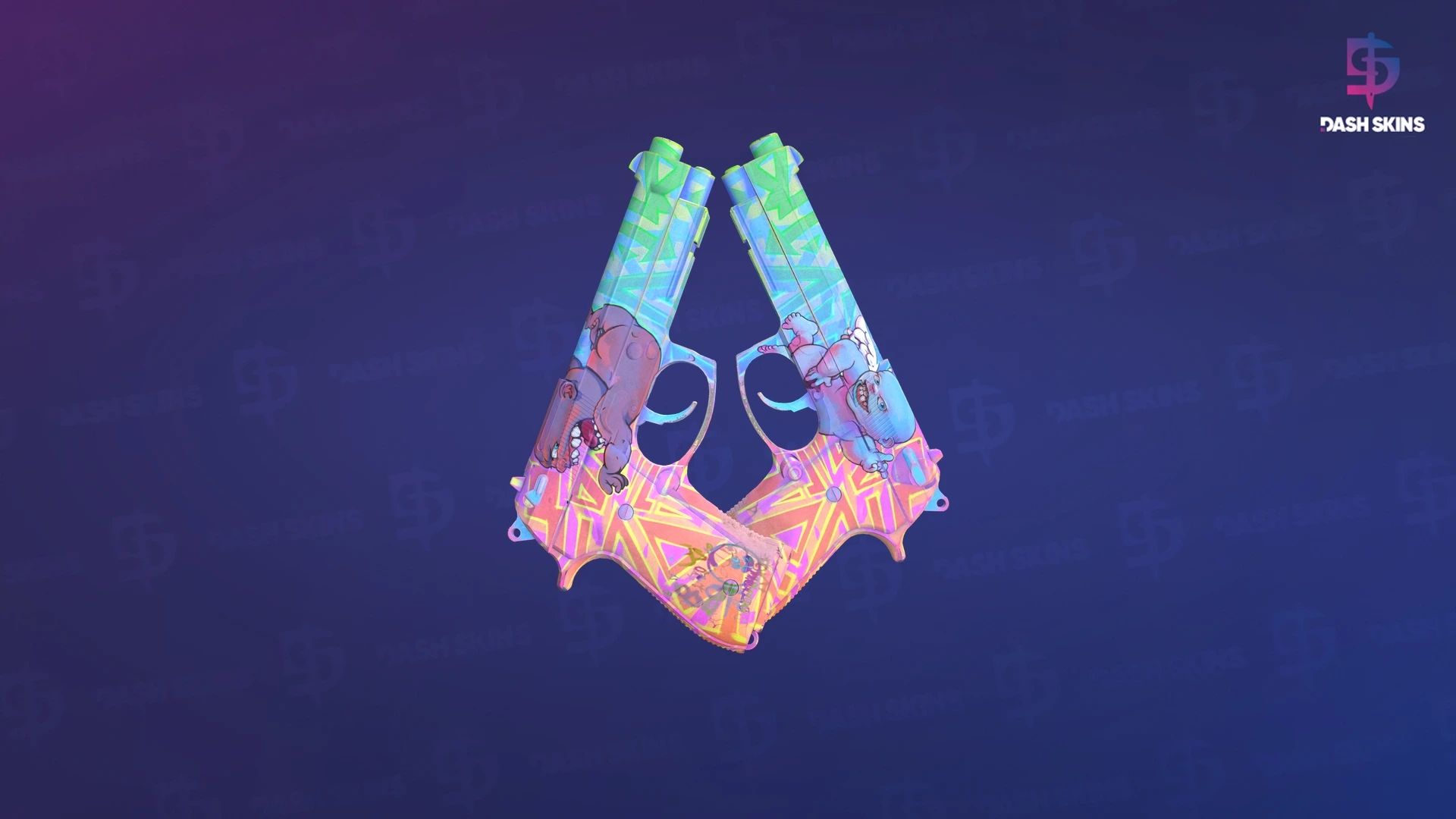 Dual Berettas | Sweet Little Angels (Minimal Wear) Screenshot Playside