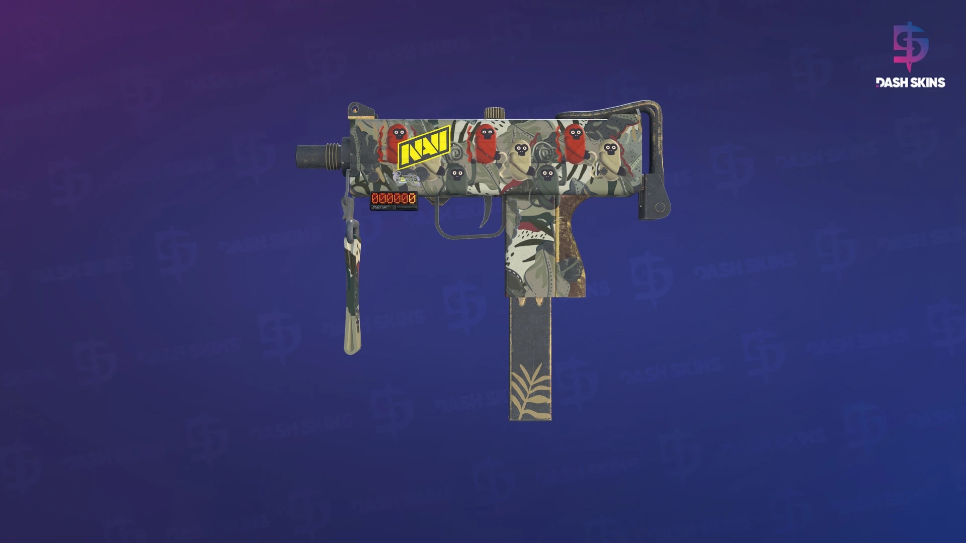 StatTrak™ MAC-10 | Monkeyflage (Minimal Wear) Screenshot Playside
