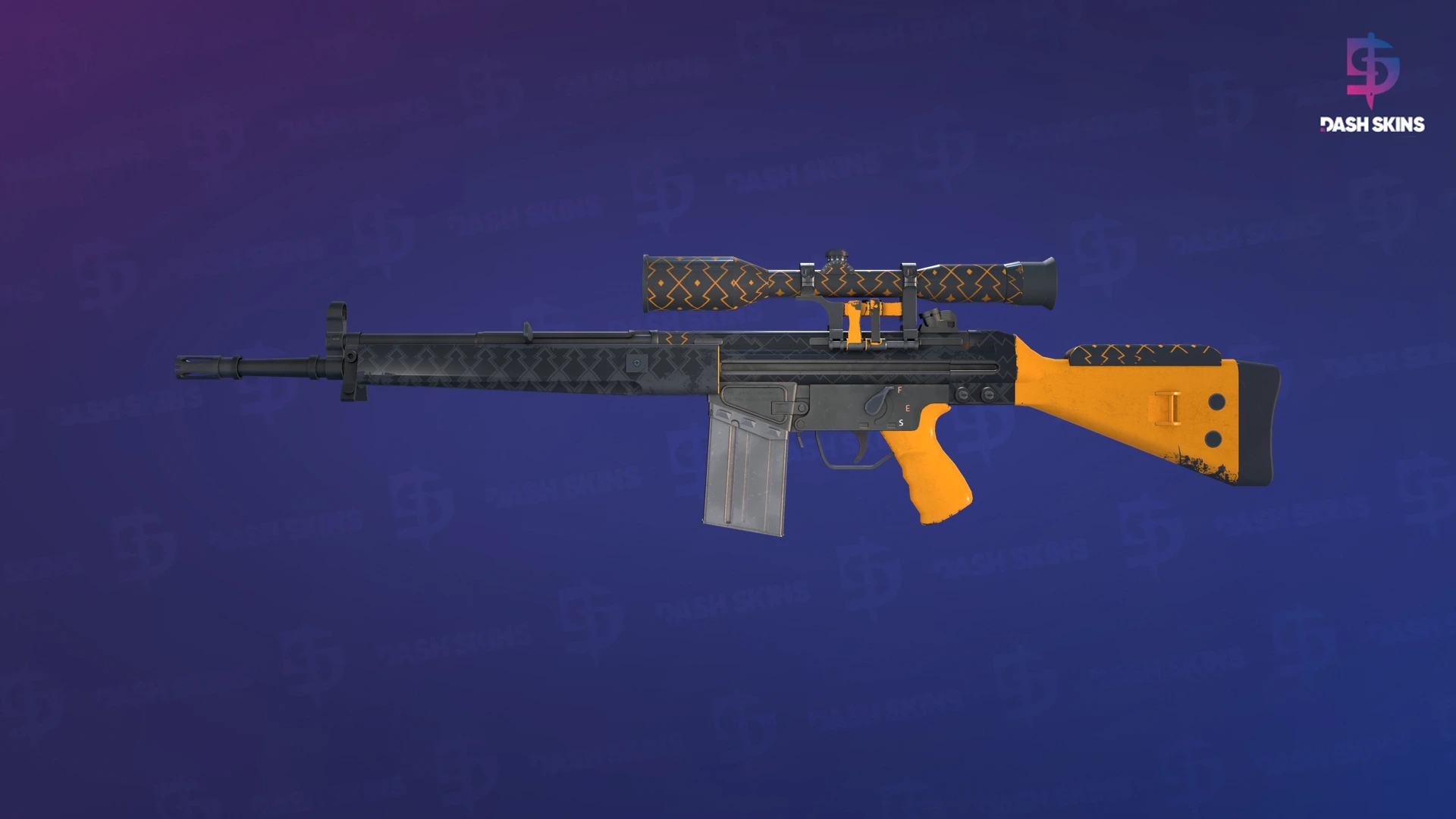 G3SG1 | Orange Kimono (Minimal Wear) Screenshot Playside