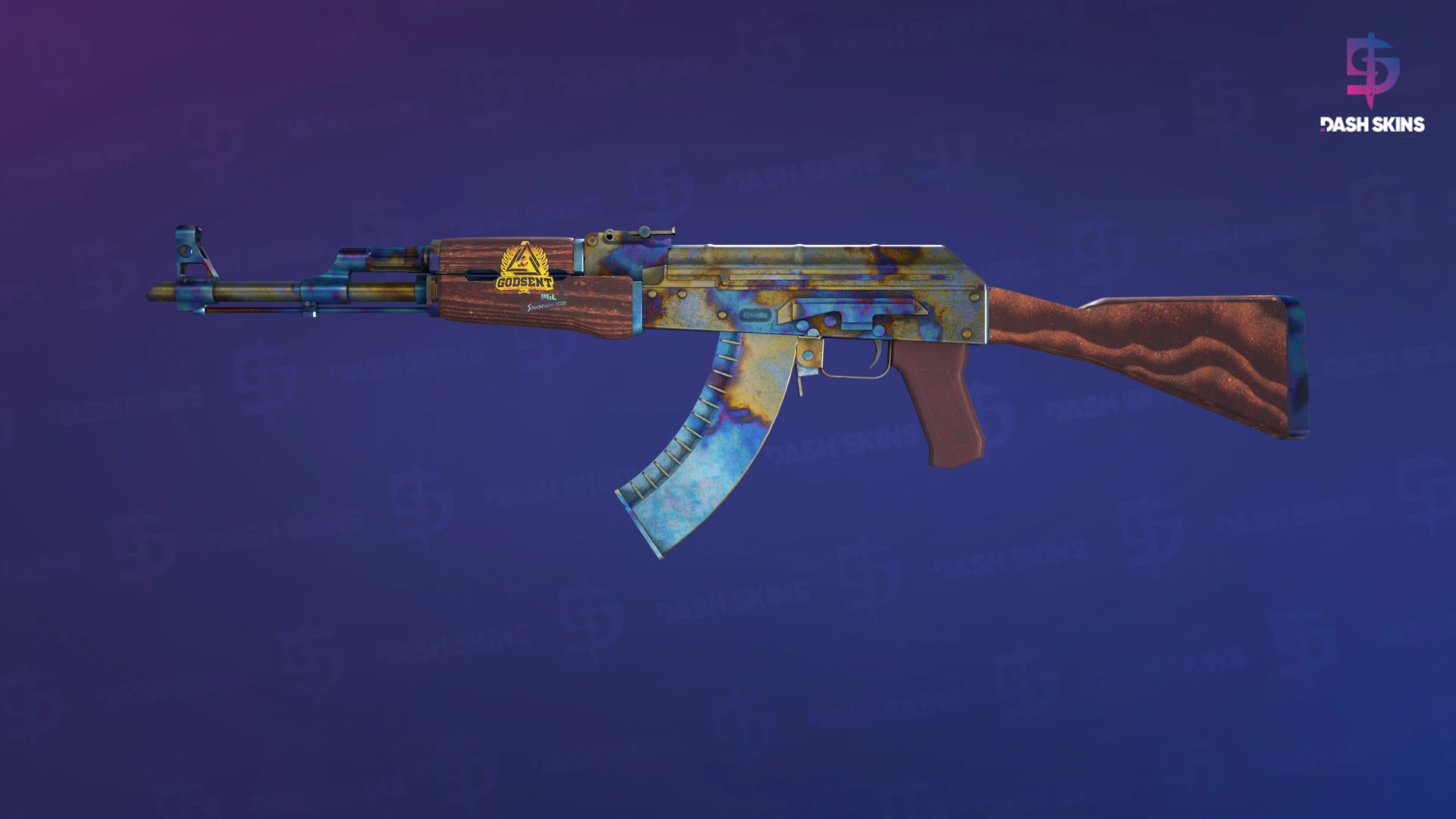 AK-47 | Case Hardened (Well-Worn) Screenshot Playside