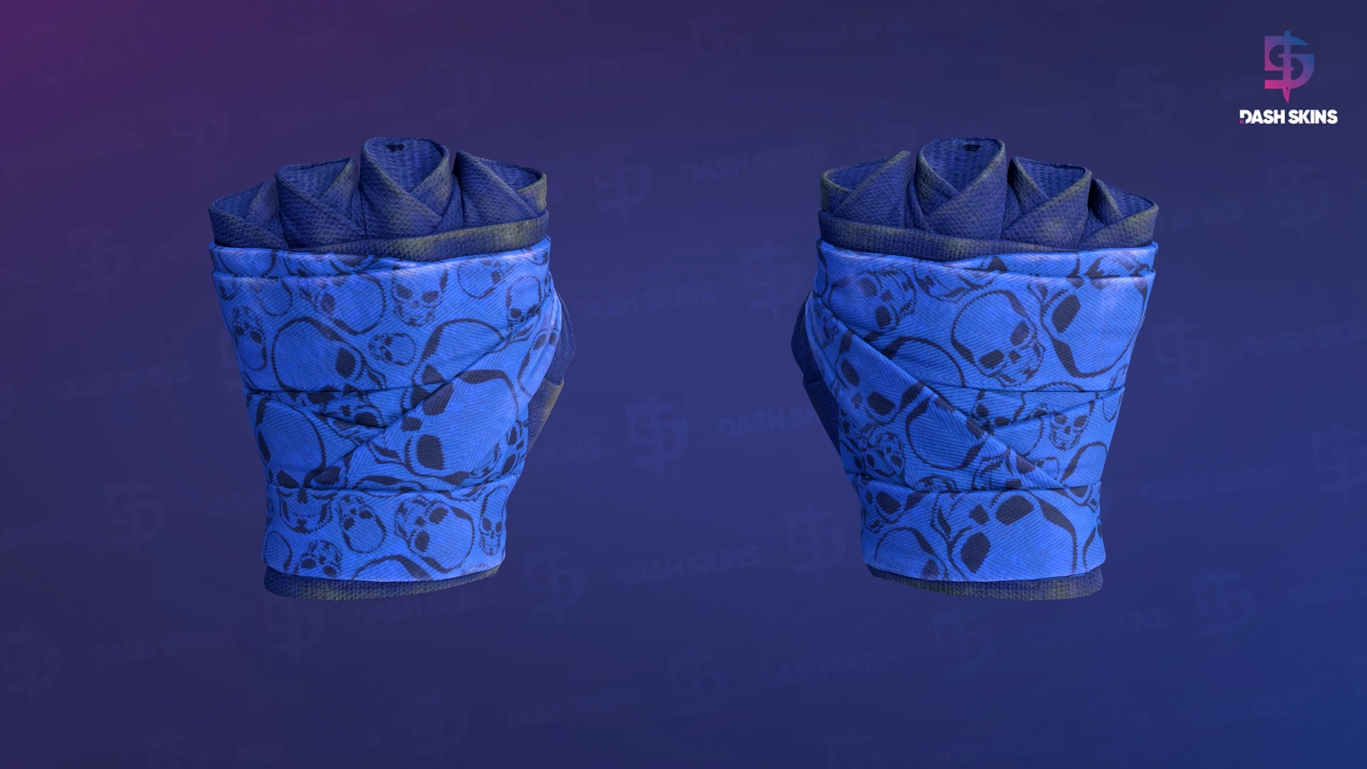 ★ Hand Wraps | Cobalt Skulls (Field-Tested) Screenshot Playside