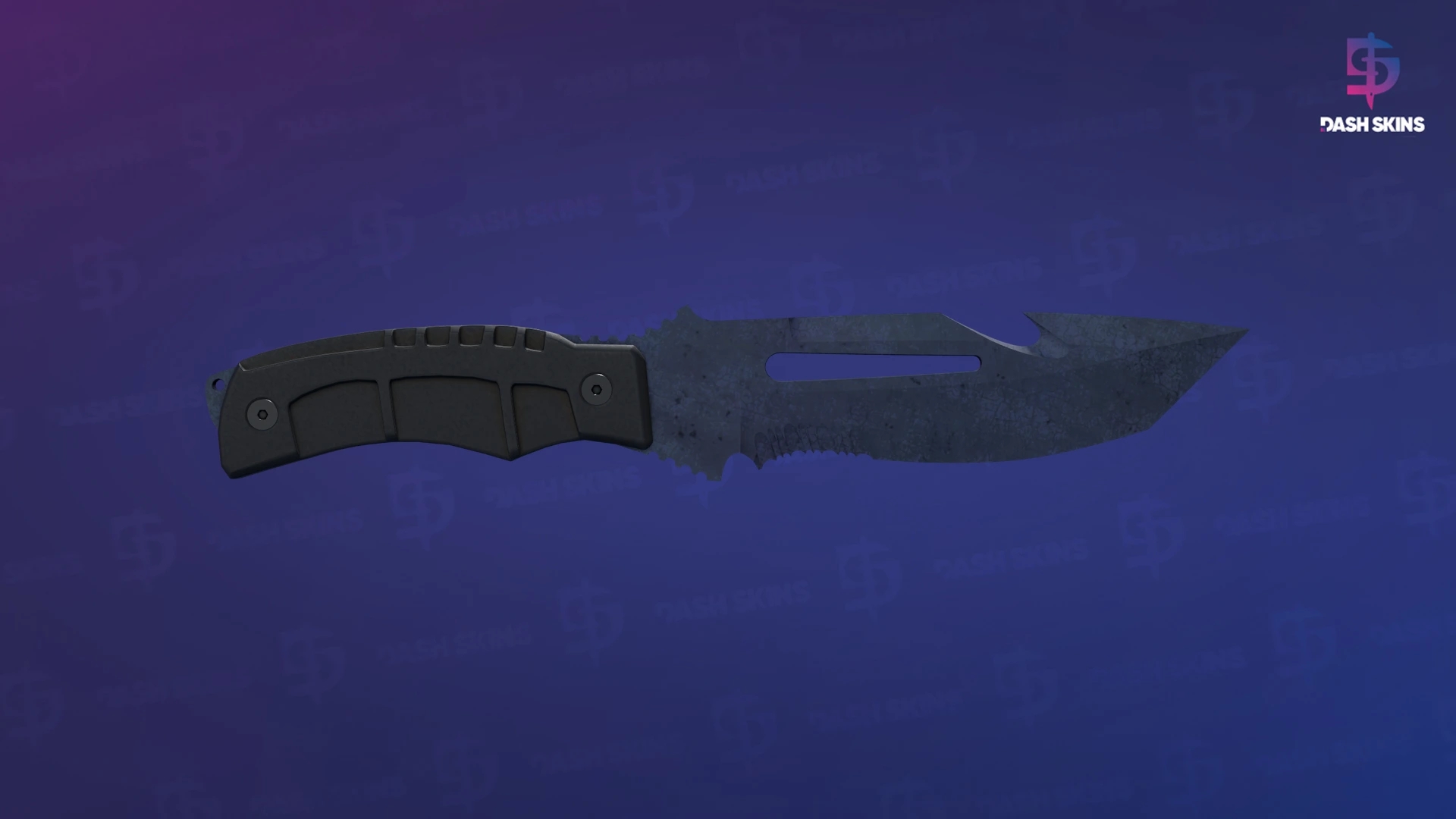★ Survival Knife | Blue Steel (Battle-Scarred) Screenshot Playside
