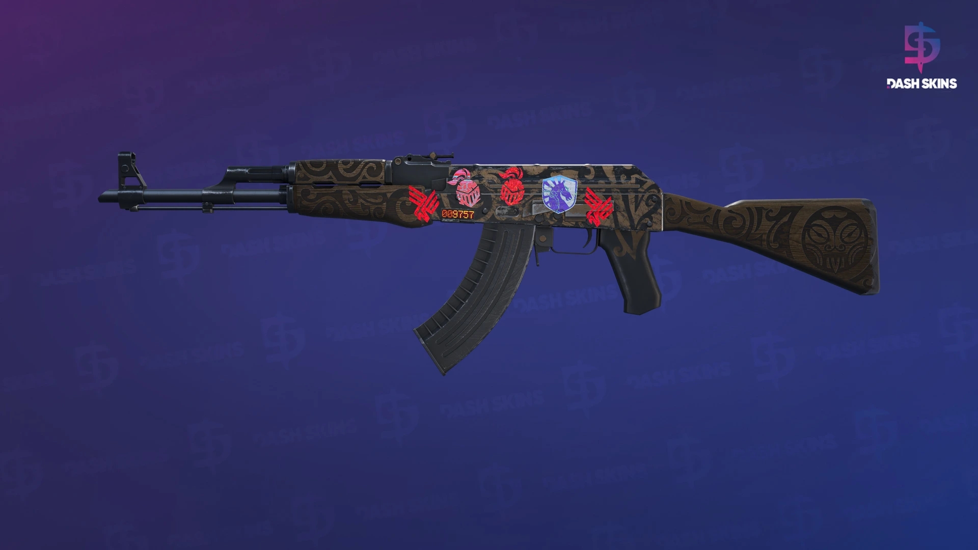 StatTrak™ AK-47 | Uncharted (Field-Tested) Screenshot Playside