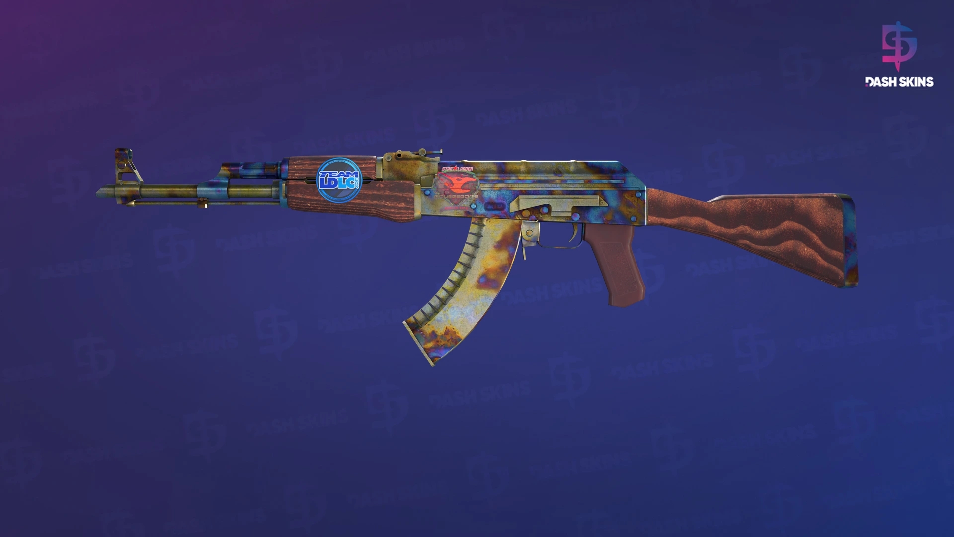 AK-47 | Case Hardened (Well-Worn) Screenshot Playside