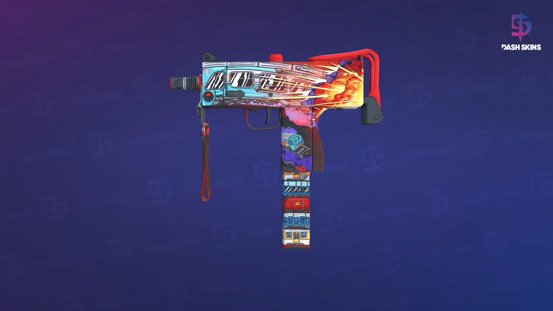 MAC-10 | Derailment (Minimal Wear) Screenshot Playside