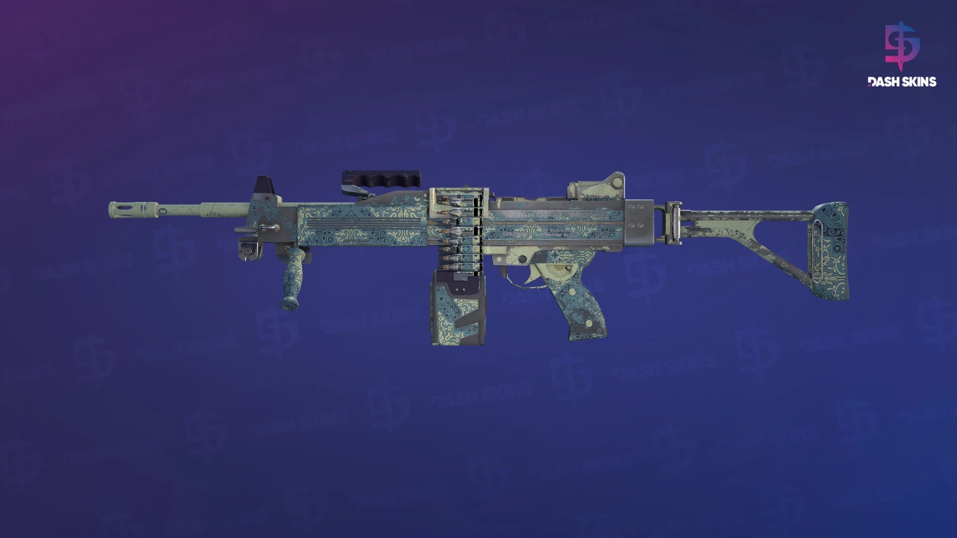 Negev | Boroque Sand (Well-Worn) Screenshot Playside