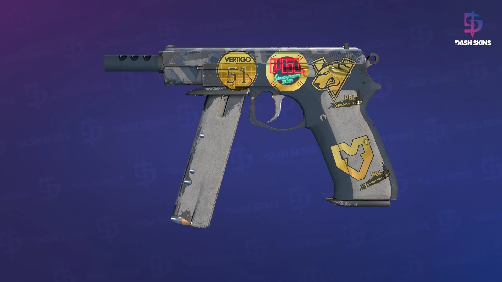 Souvenir CZ75-Auto | Framework (Battle-Scarred) Screenshot Playside