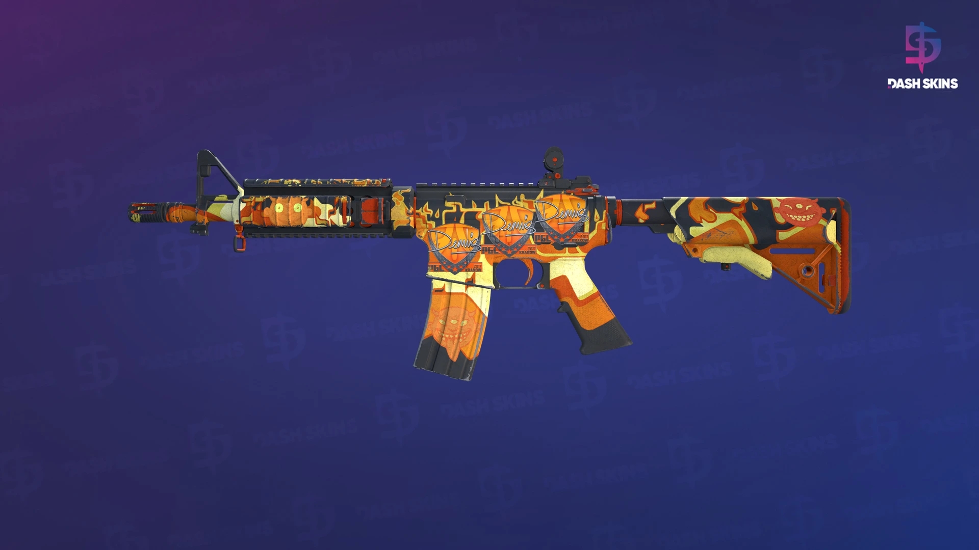 M4A4 | Hellish (Well-Worn) Screenshot Playside