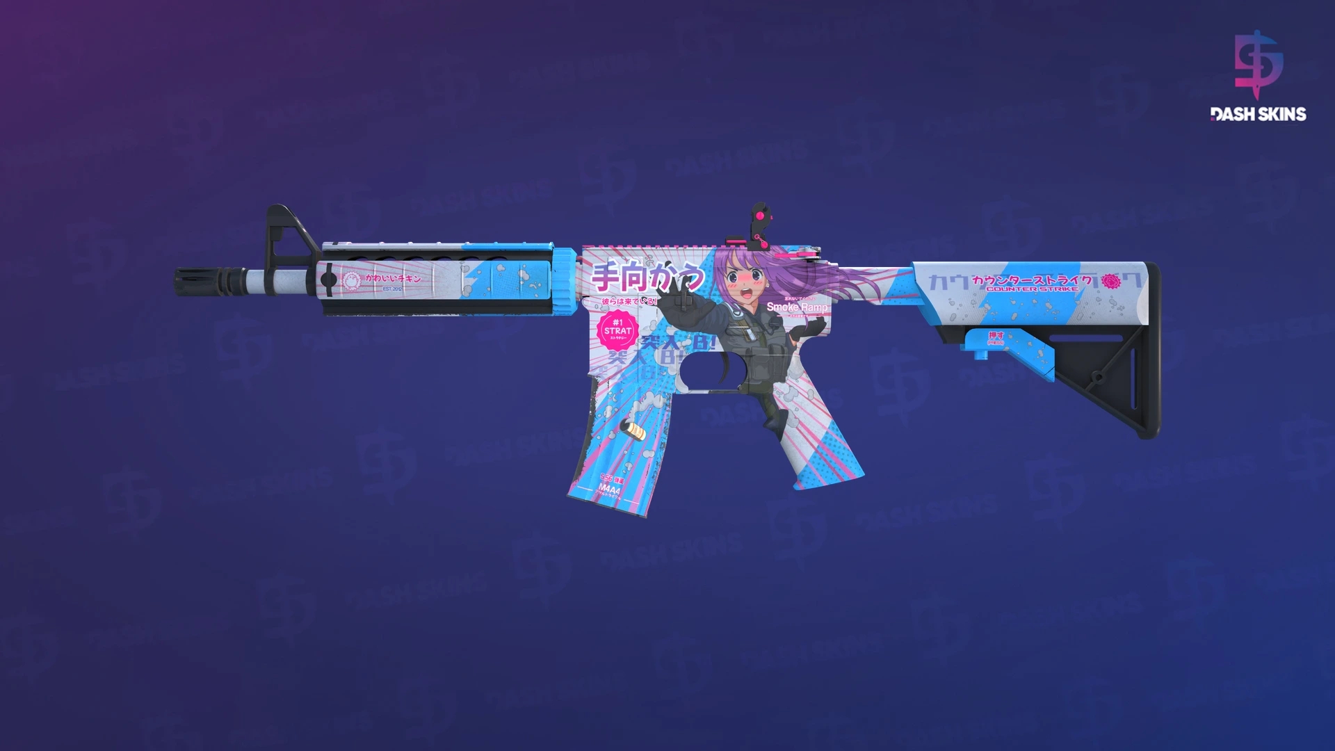 M4A4 | Temukau (Minimal Wear) Screenshot Playside