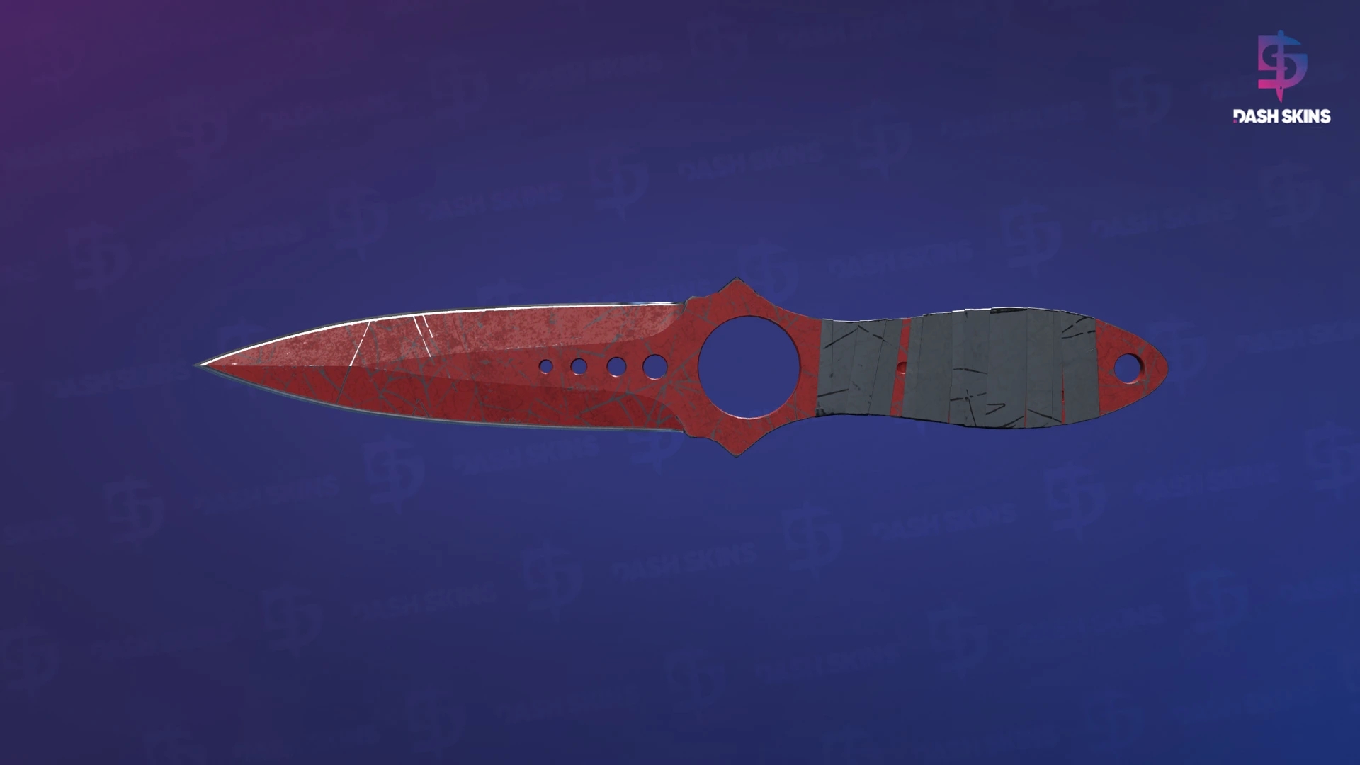 ★ Skeleton Knife | Crimson Web (Battle-Scarred) Screenshot Playside