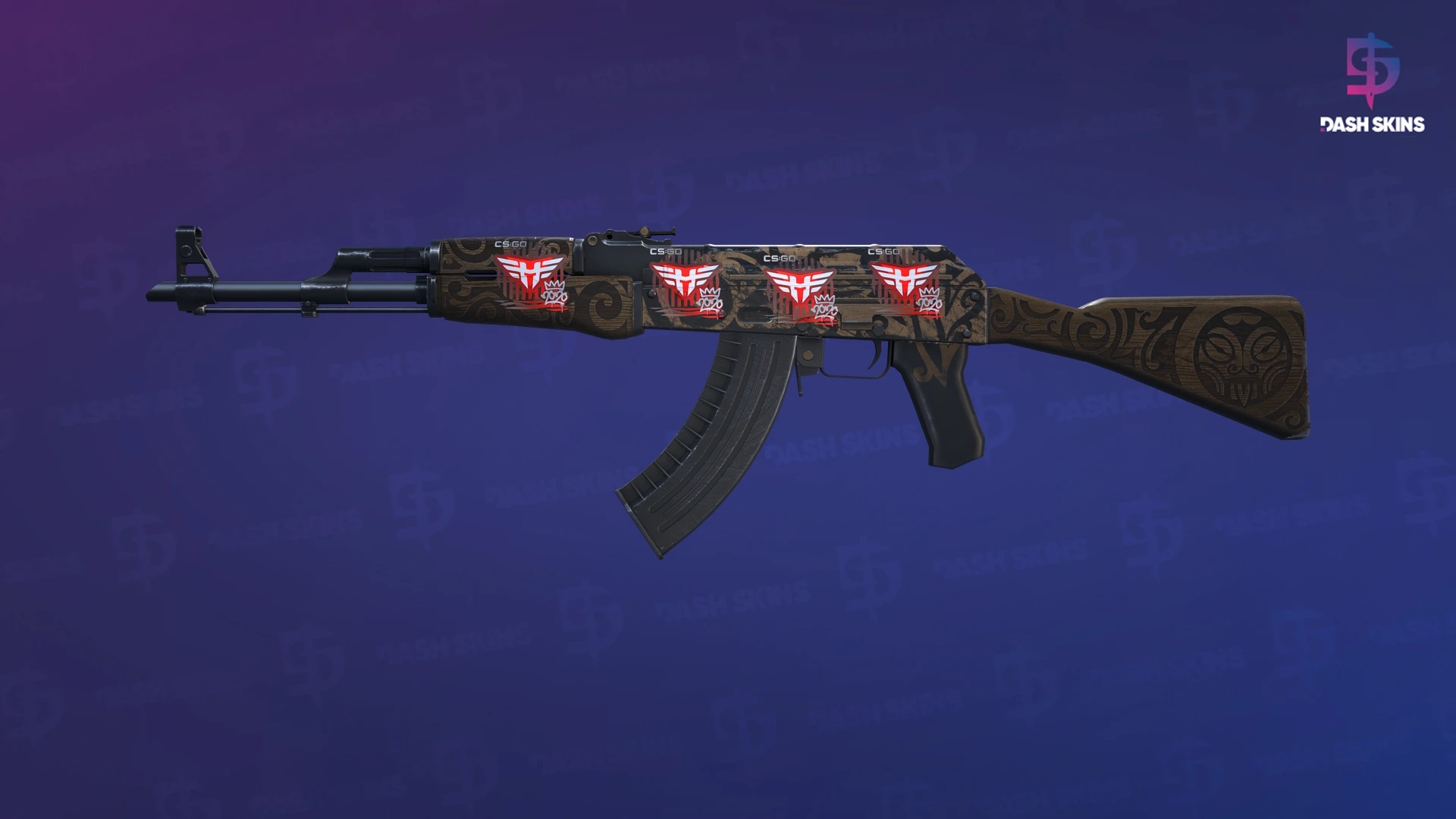 AK-47 | Uncharted (Minimal Wear) Screenshot Playside