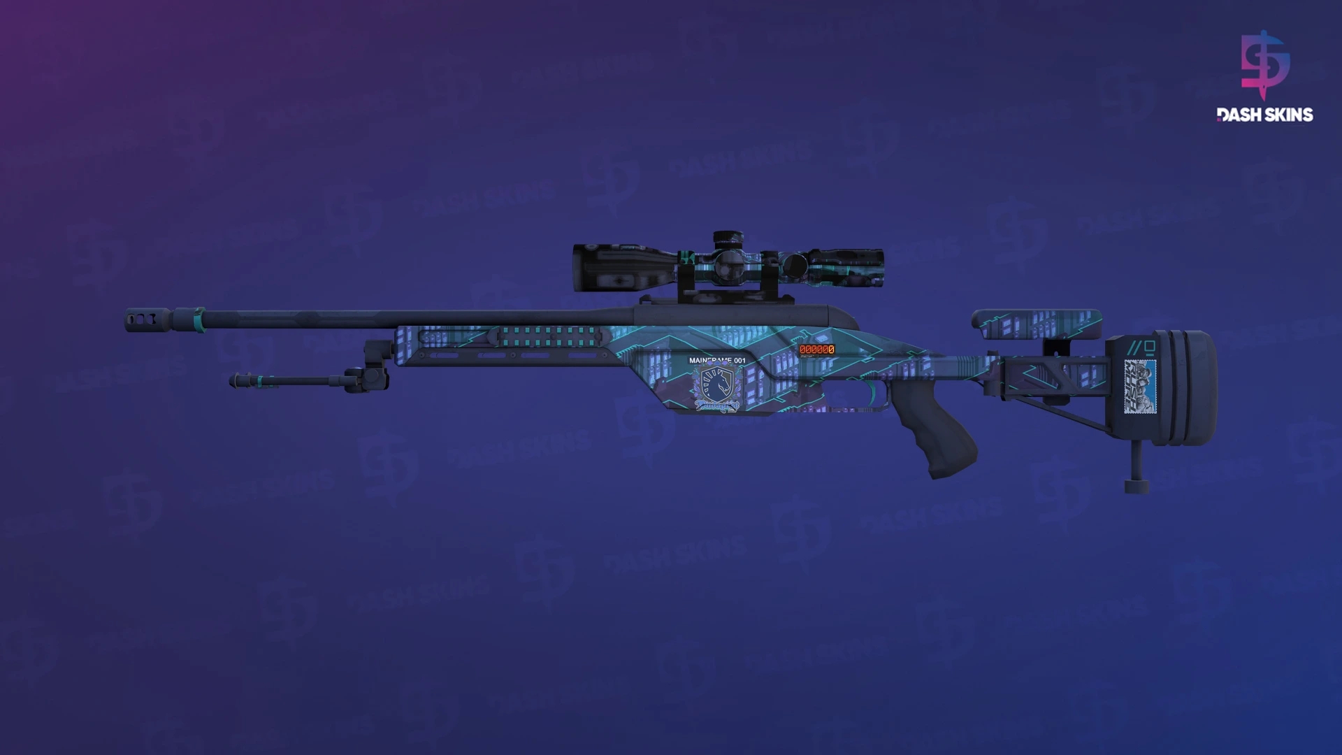 StatTrak™ SSG 08 | Mainframe 001 (Minimal Wear) Screenshot Playside